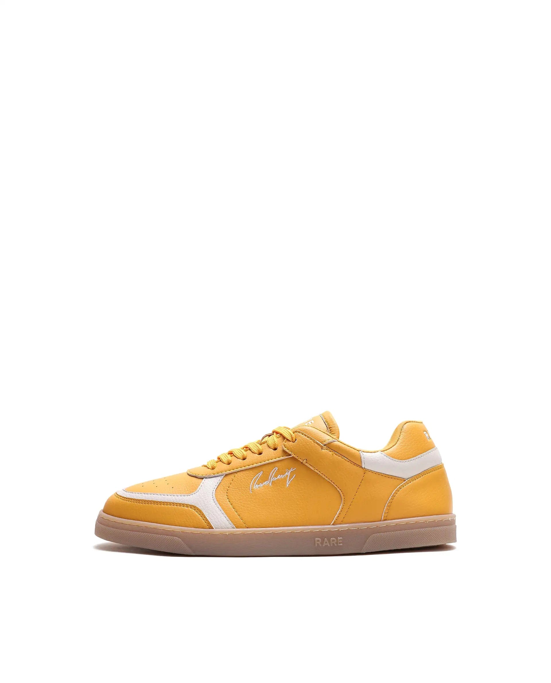 RAREZ Rare Rabbit Men's Inforo Mustard Micro Leather Sneaker