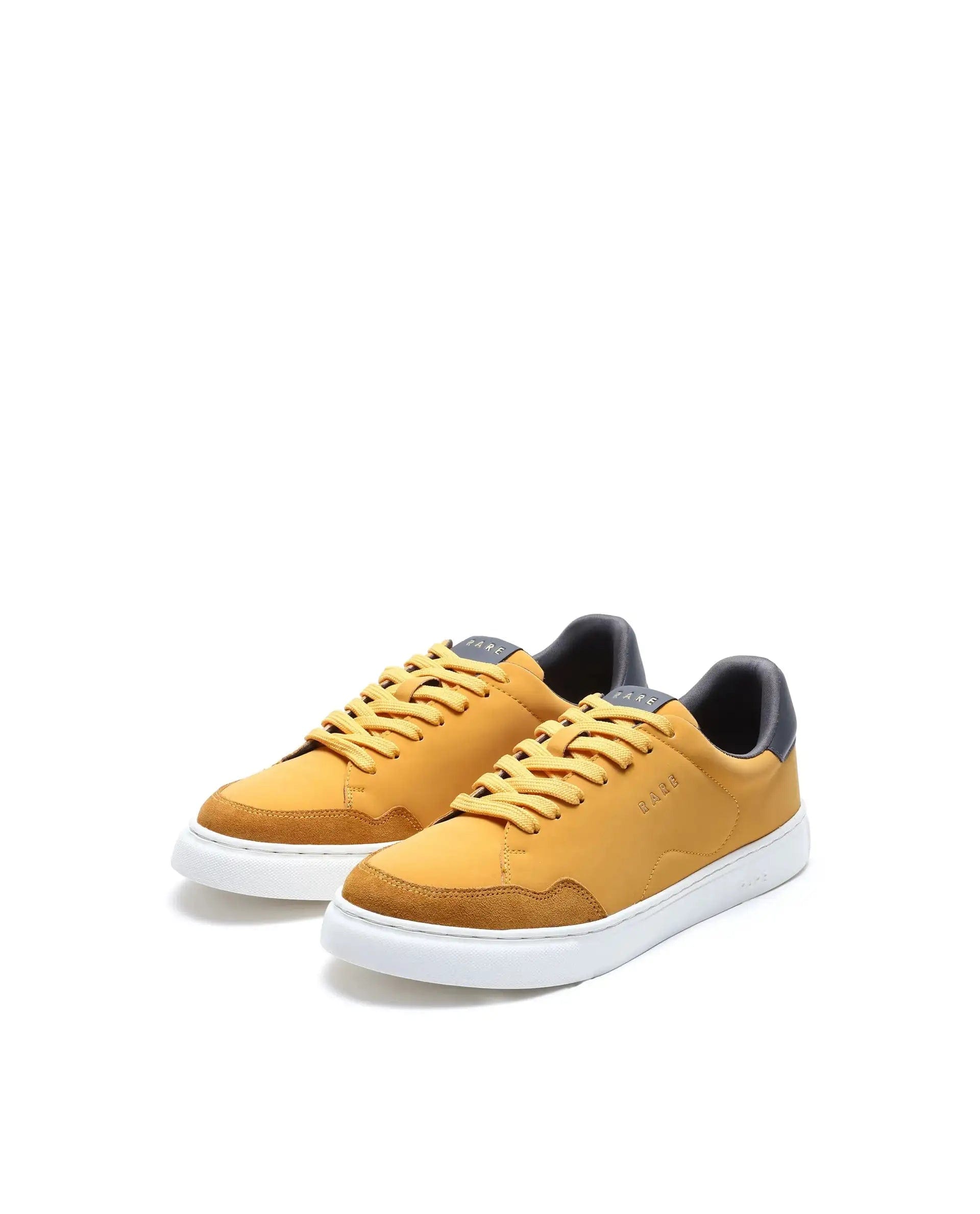 RAREZ Rare Rabbit Men's Mawi Yellow Micro Fiber Causal Sneaker