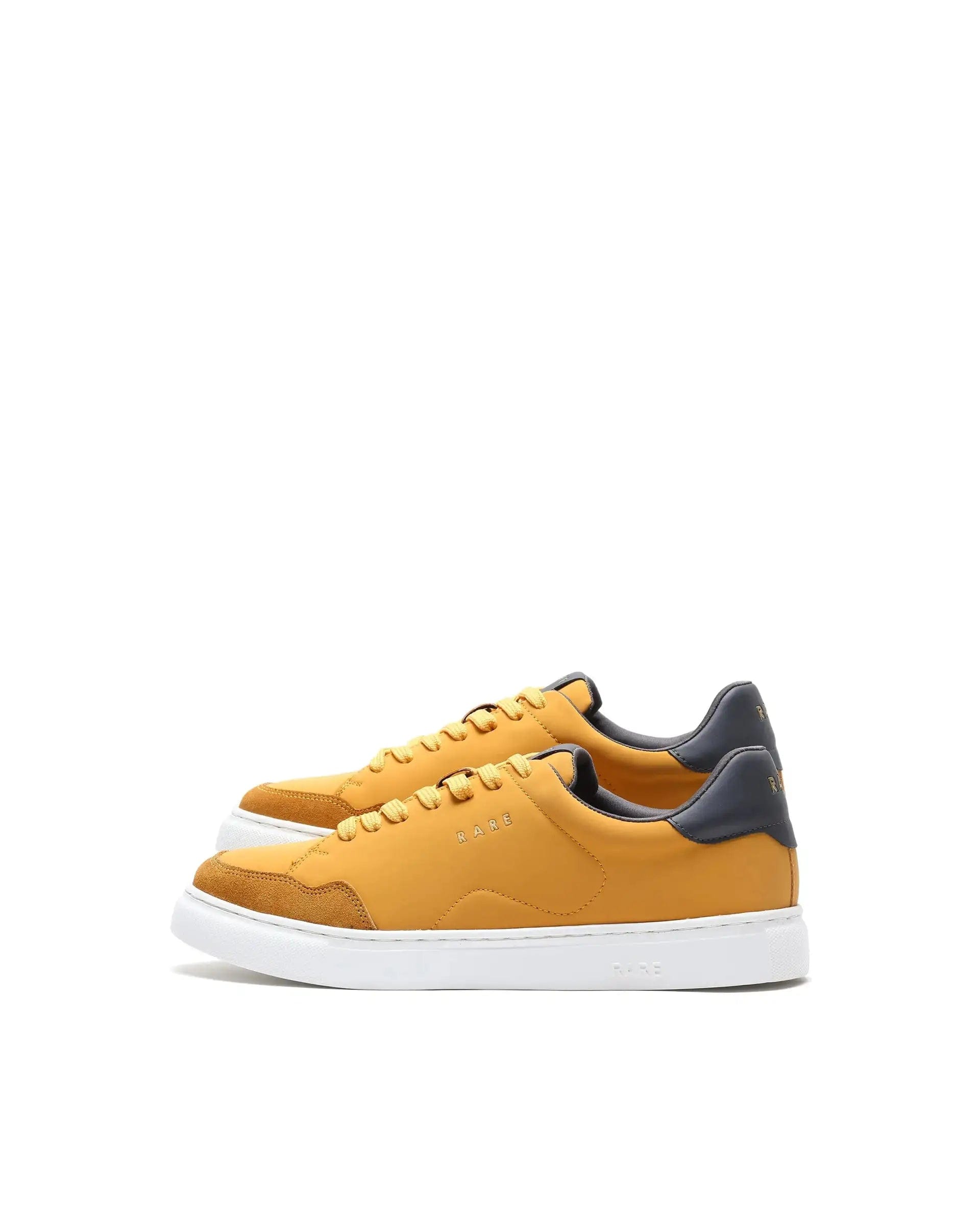 RAREZ Rare Rabbit Men's Mawi Yellow Micro Fiber Causal Sneaker