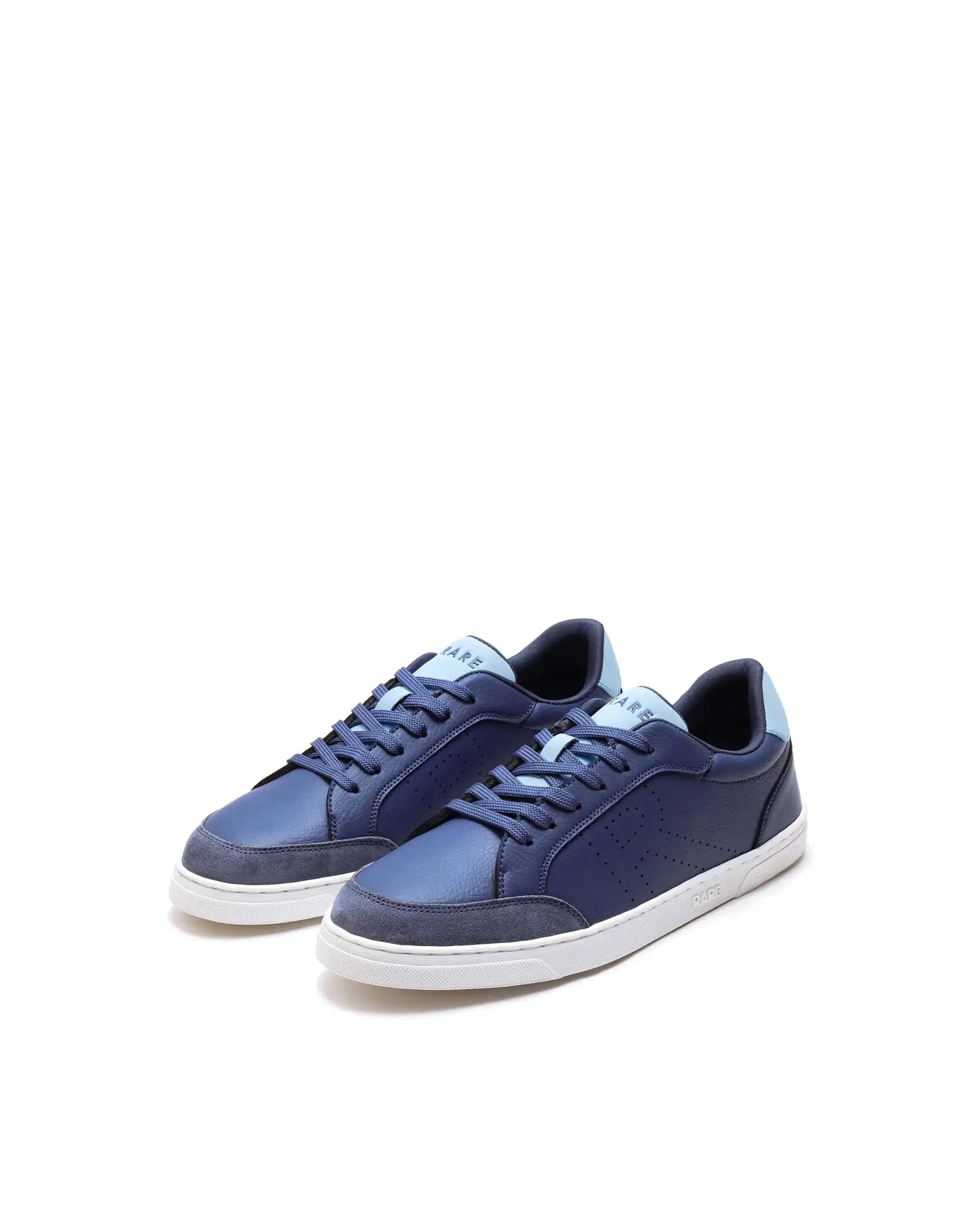 RAREZ Rare Rabbit Men's Knox Navy Micro Fiber Causal Sneaker