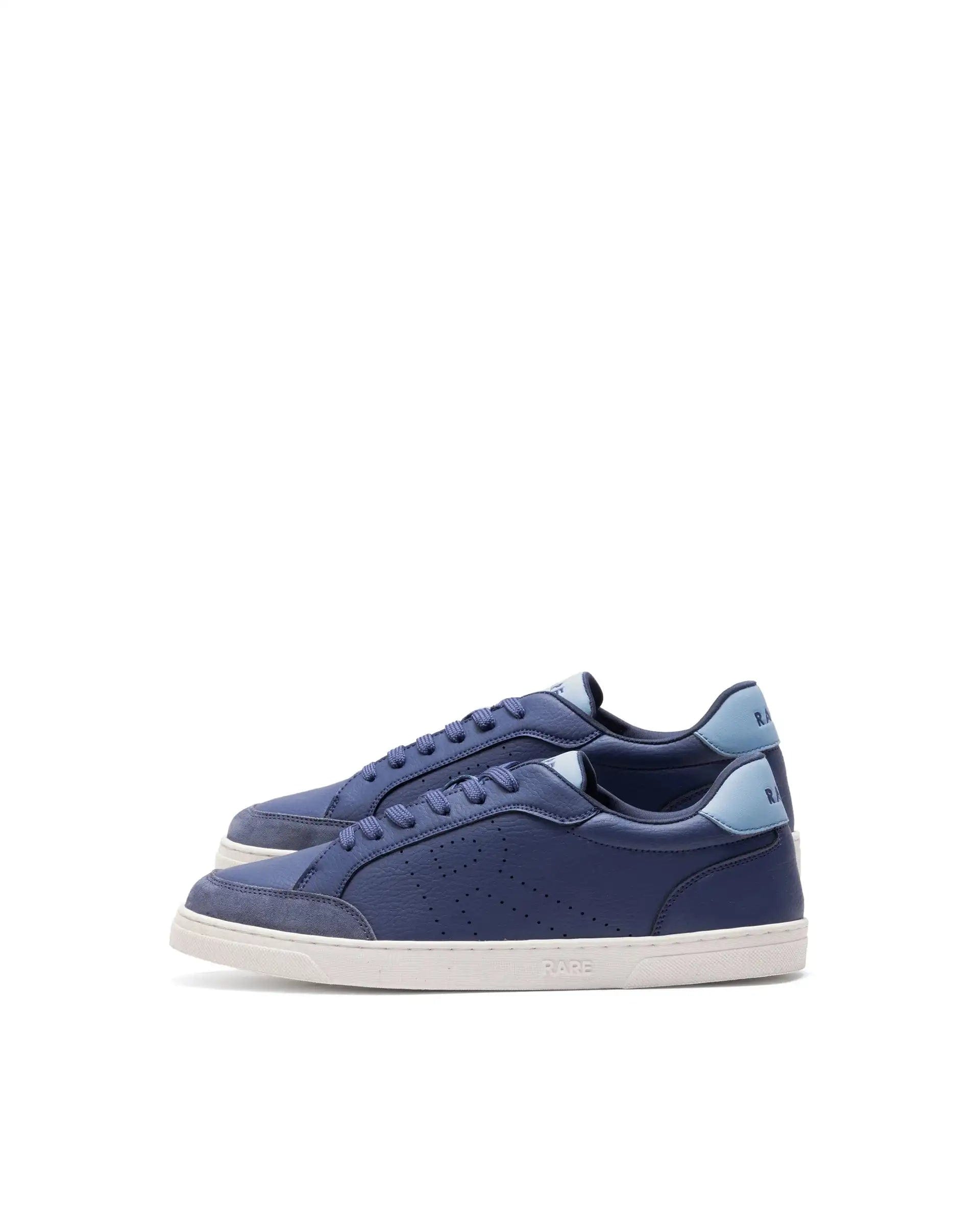 RAREZ Rare Rabbit Men's Knox Navy Micro Fiber Causal Sneaker