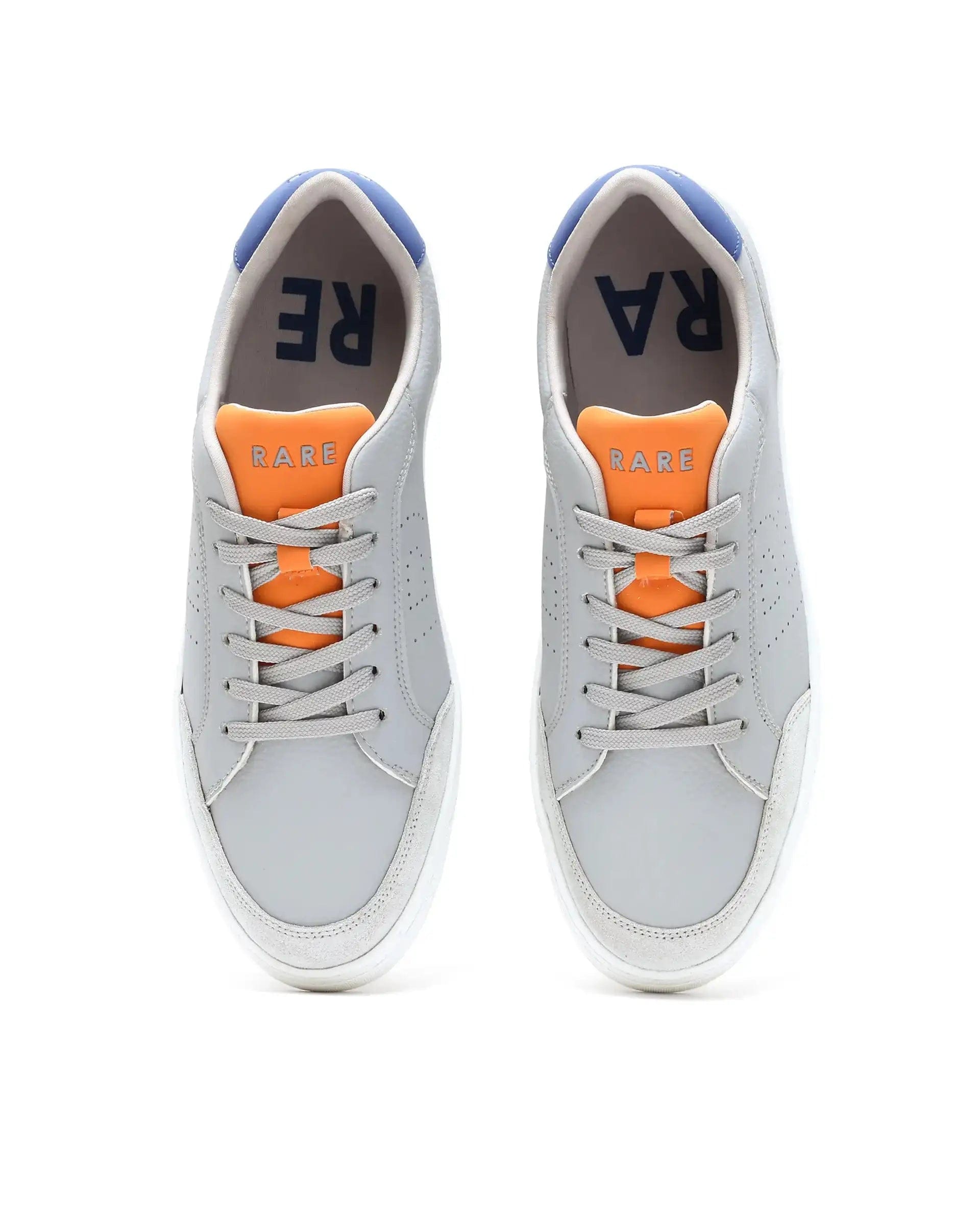 RAREZ Rare Rabbit Men's Knox Grey Micro Fiber Causal Sneaker