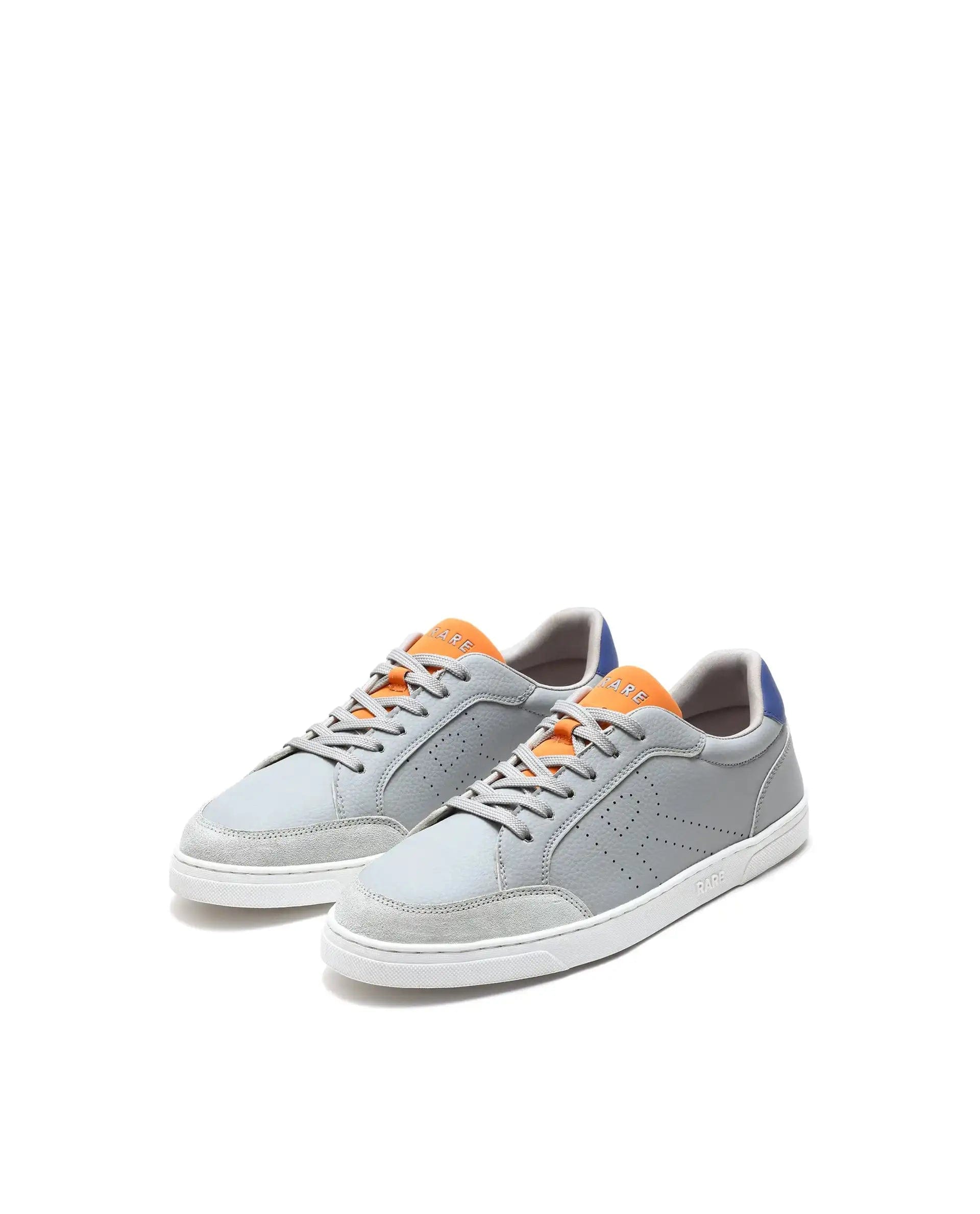 RAREZ Rare Rabbit Men's Knox Grey Micro Fiber Causal Sneaker