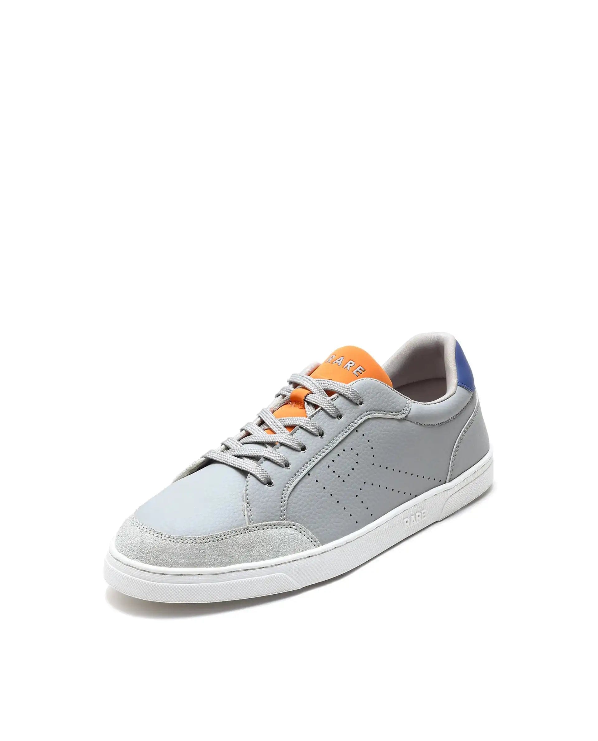 RAREZ Rare Rabbit Men's Knox Grey Micro Fiber Causal Sneaker