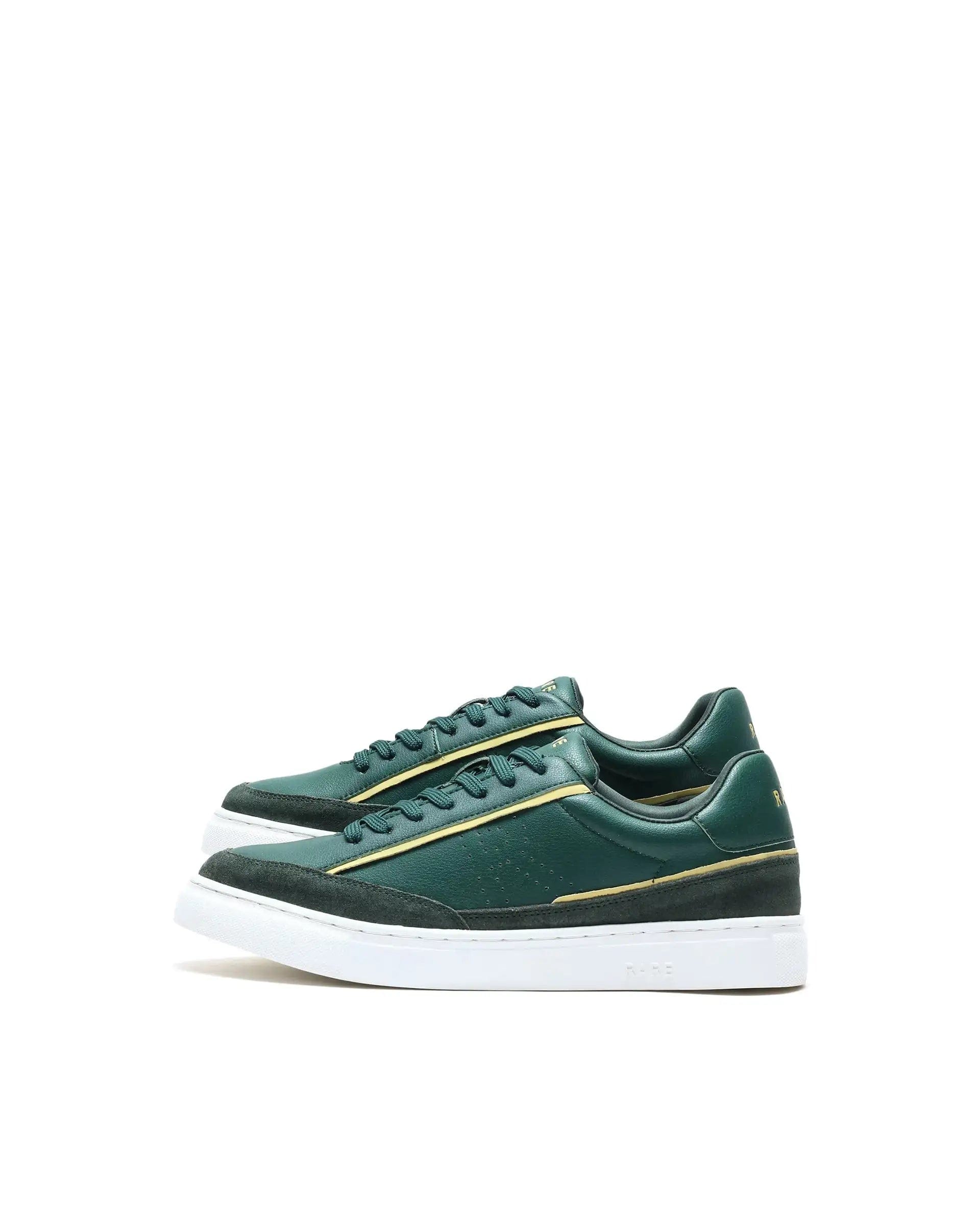 RAREZ Rare Rabbit Men's Kennen Dark Green Micro Fiber Causal Sneaker