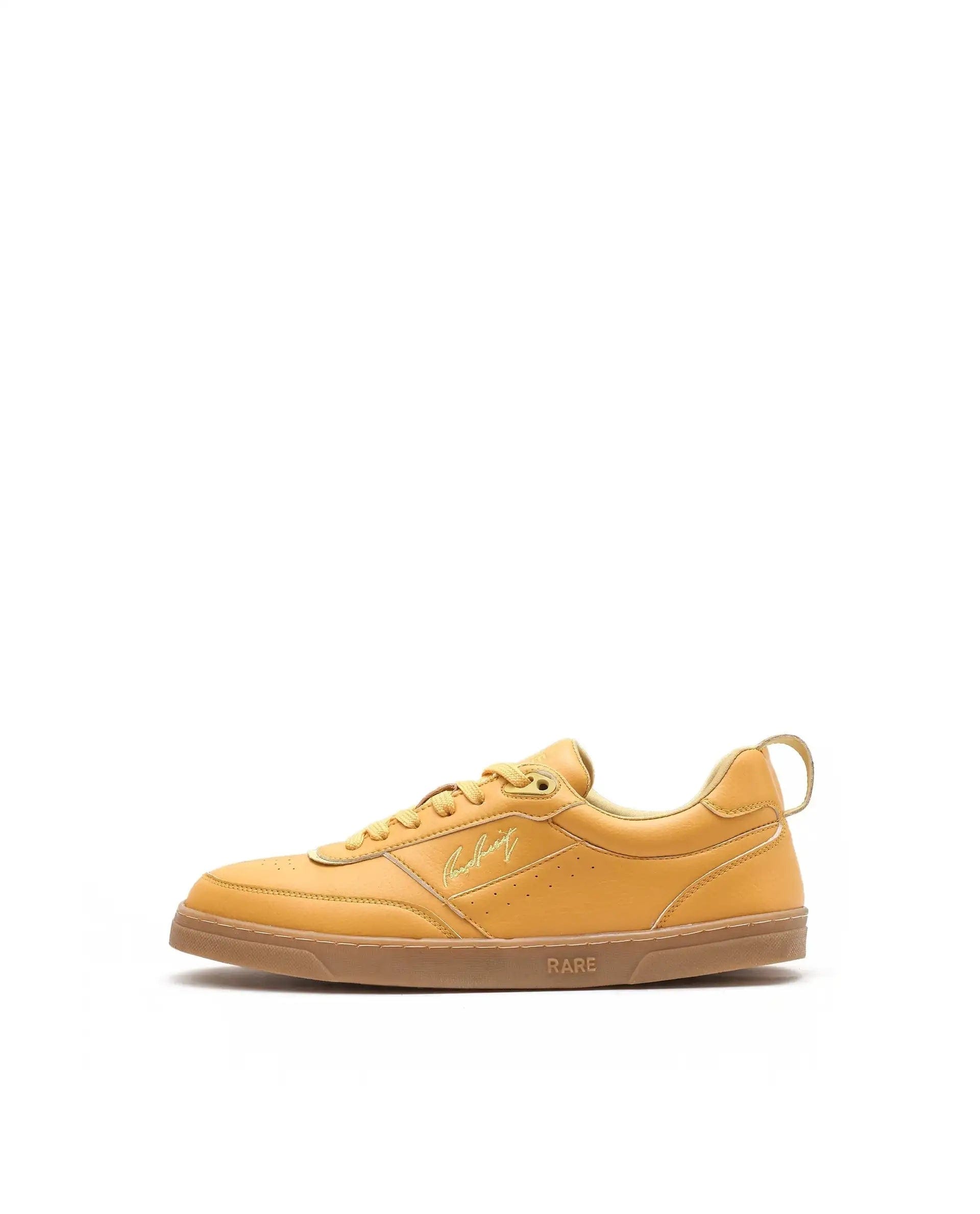 RAREZ Rare Rabbit Men's Garen Mustard Micro Fiber Causal Sneaker