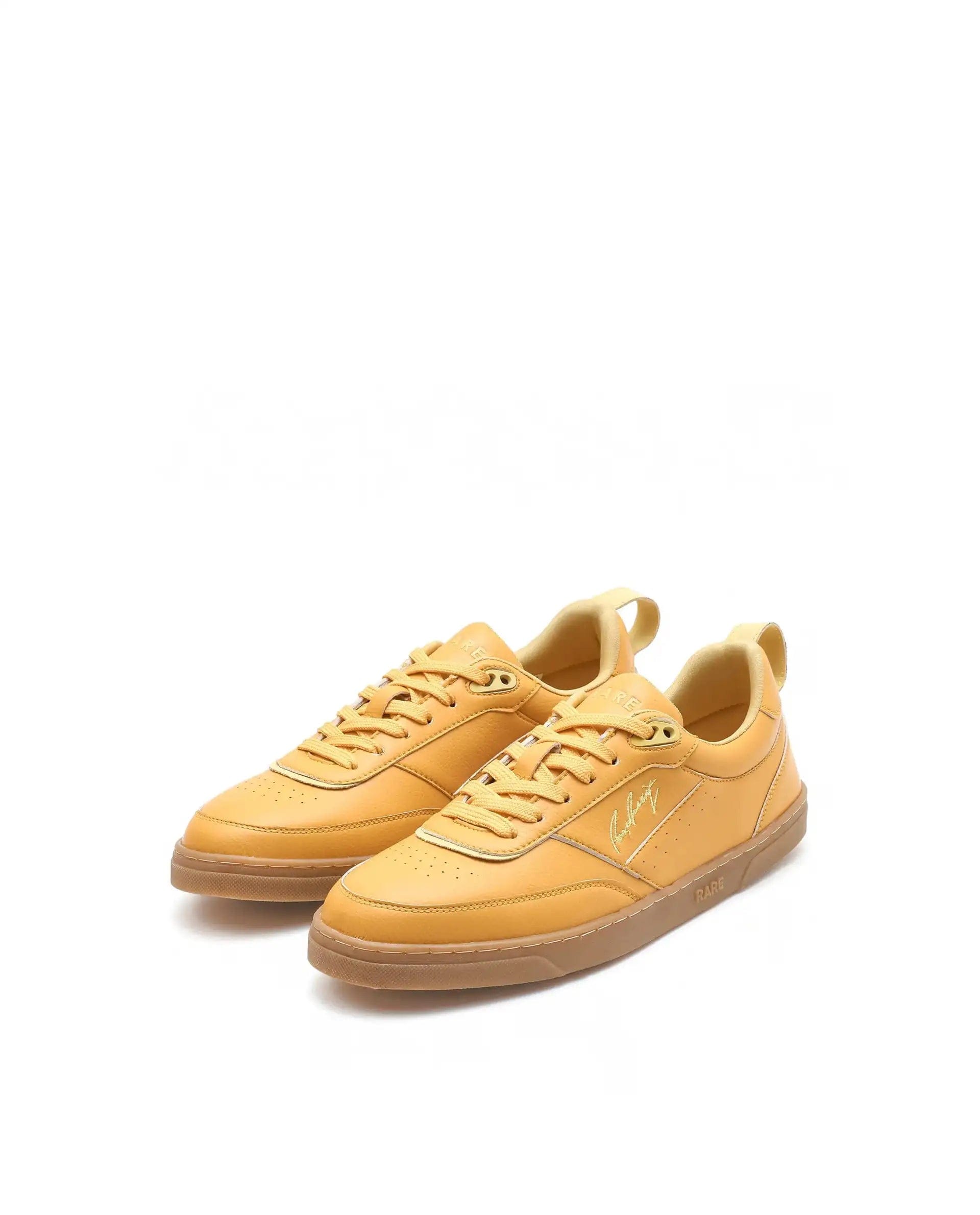 RAREZ Rare Rabbit Men's Garen Mustard Micro Fiber Causal Sneaker