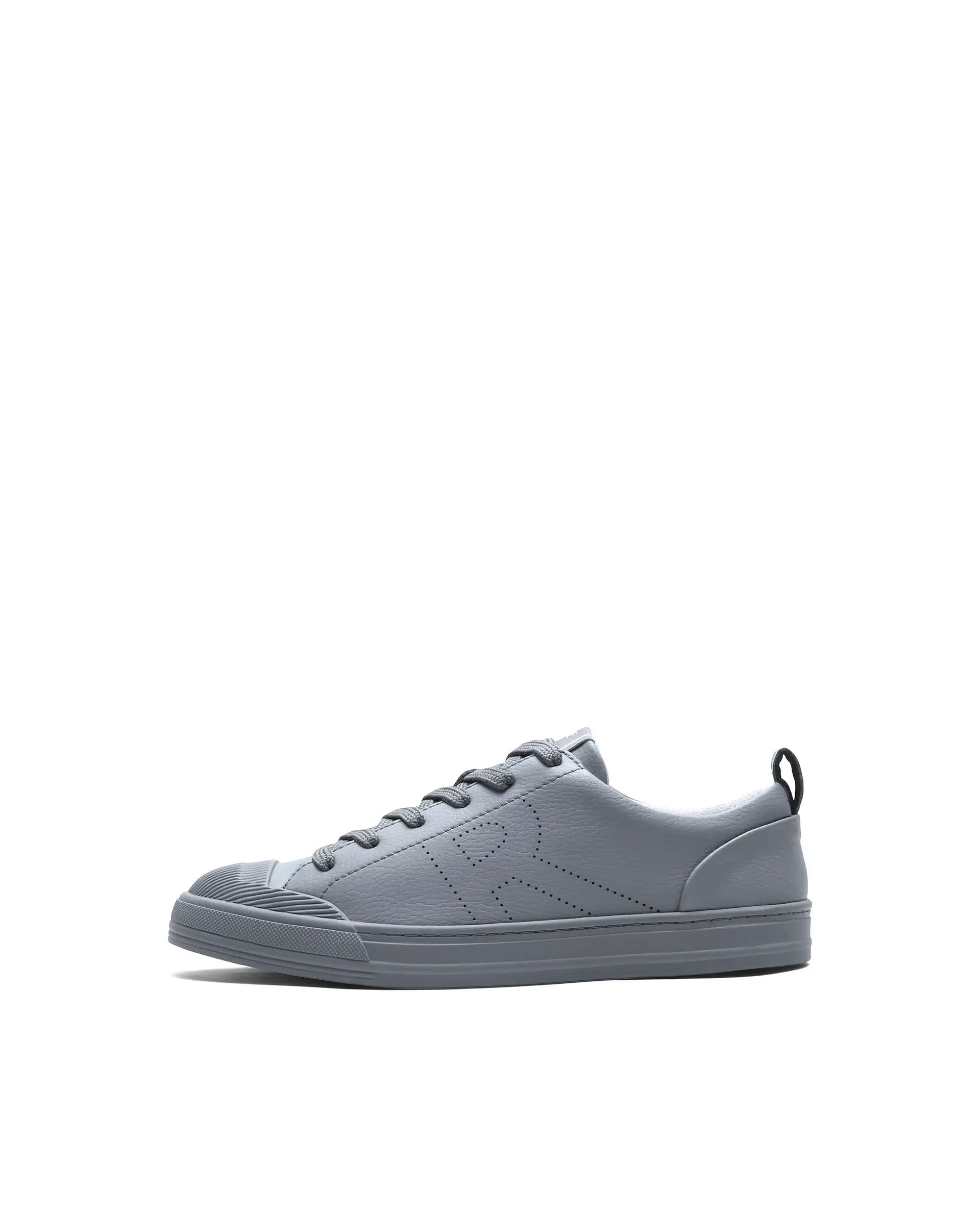 RAREZ Rare Rabbit Men's Sauron 25 Dark Grey Micro Leather Sneaker