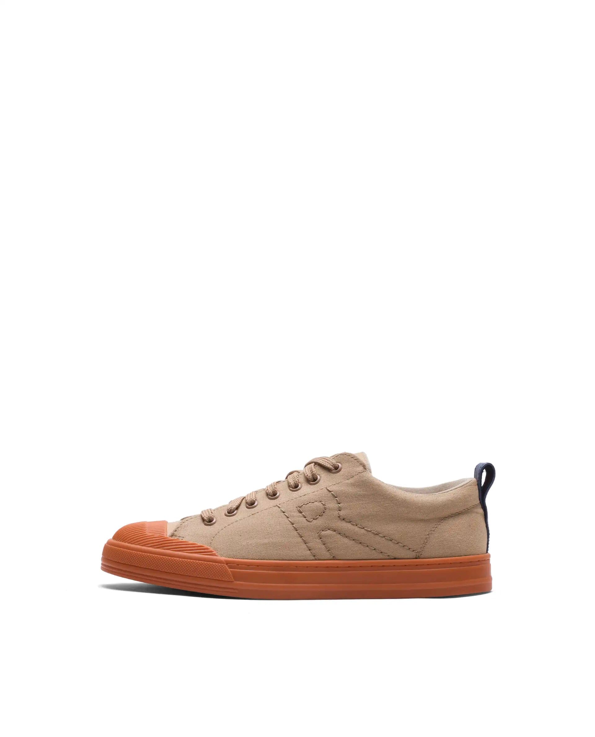 RAREZ Rare Rabbit Men's Sauron 77 Tan Micro Leather Sneaker