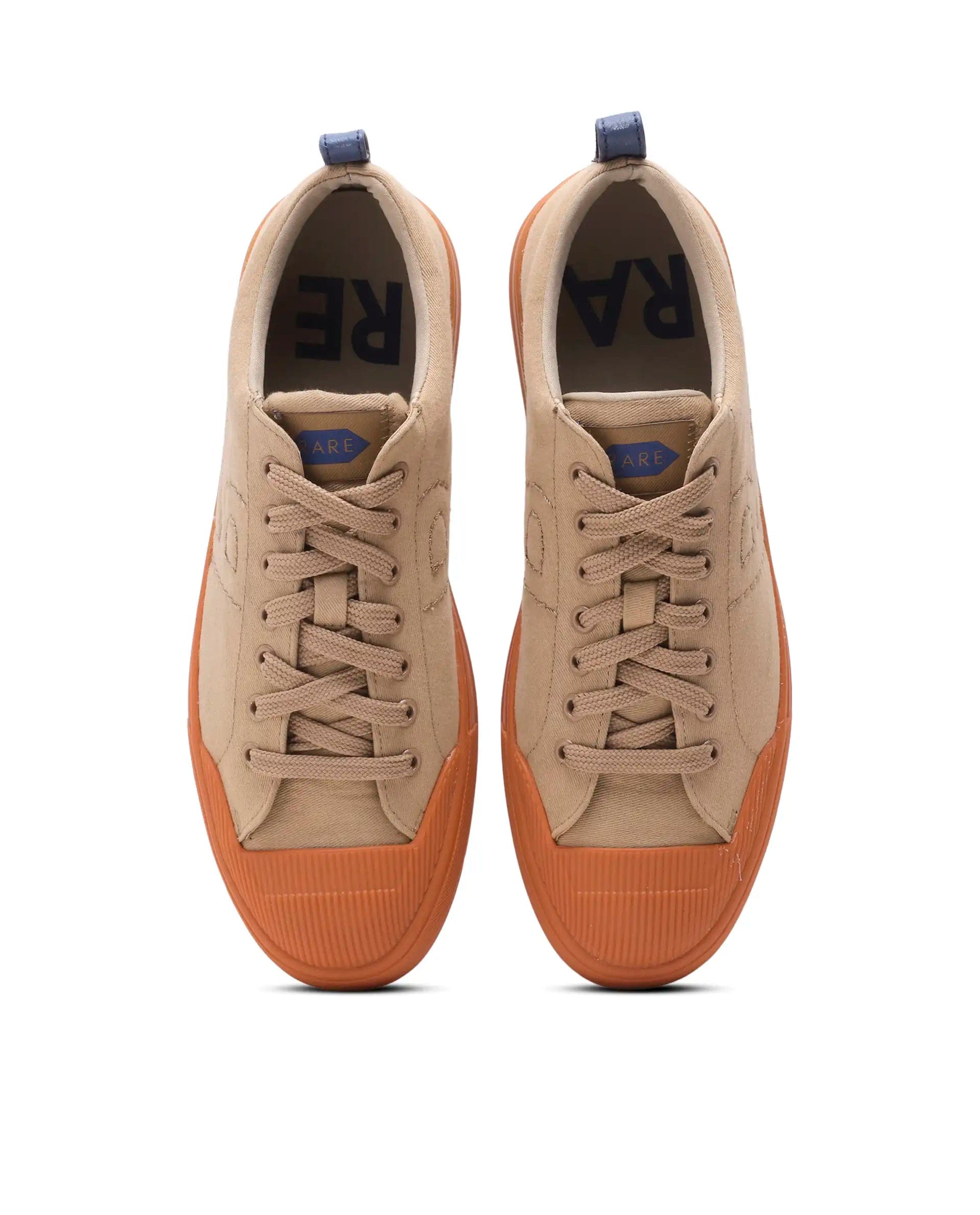 RAREZ Rare Rabbit Men's Sauron 77 Tan Micro Leather Sneaker