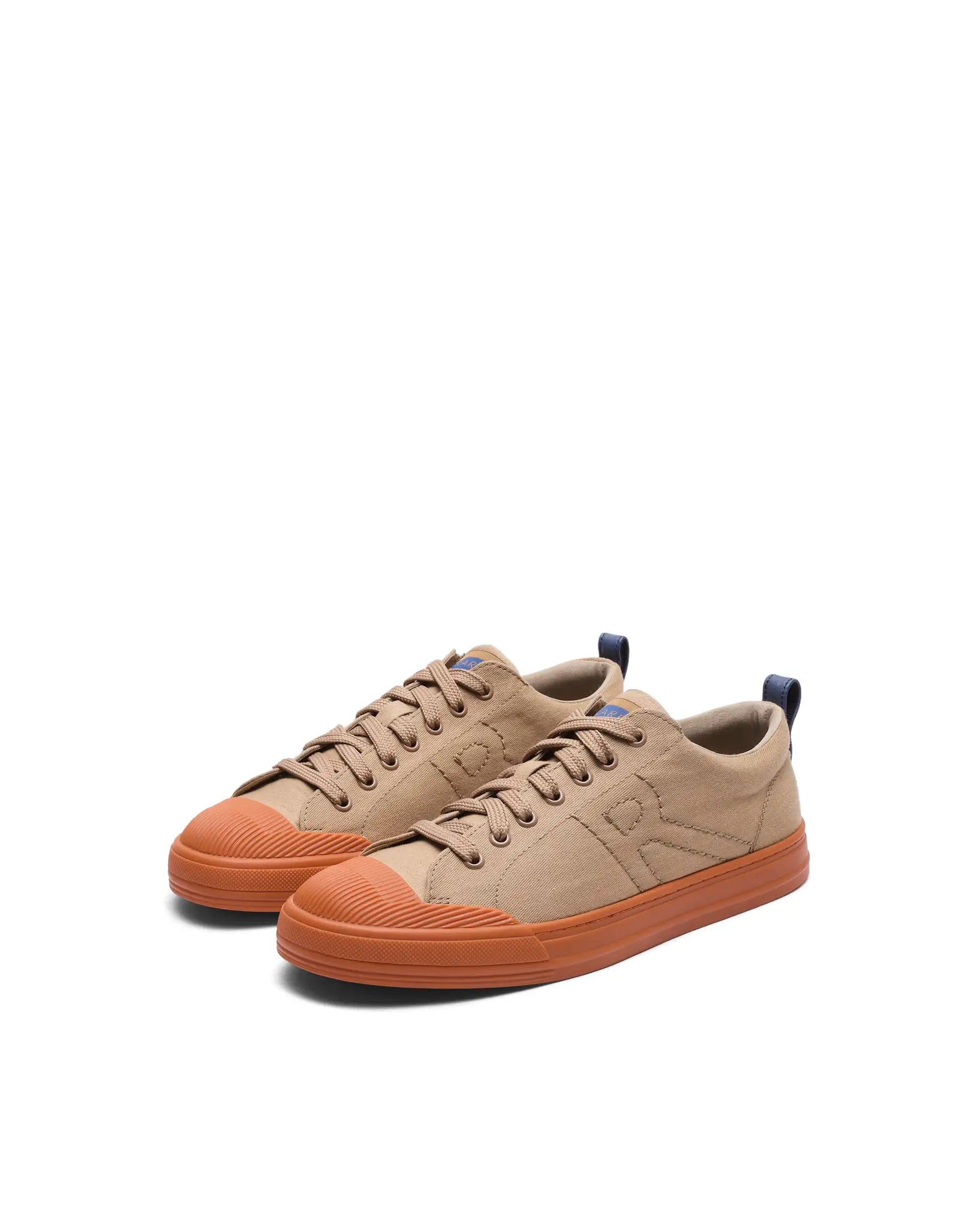 RAREZ Rare Rabbit Men's Sauron 77 Tan Micro Leather Sneaker