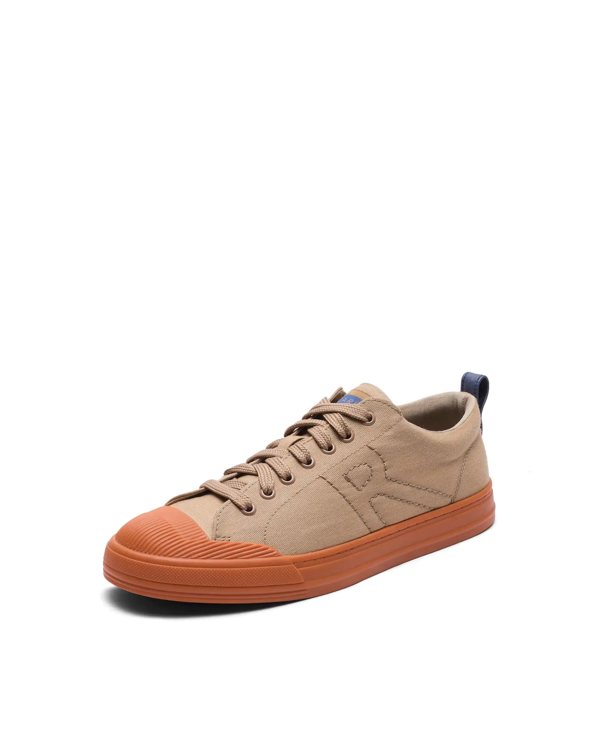 RAREZ Rare Rabbit Men's Sauron 77 Tan Micro Leather Sneaker