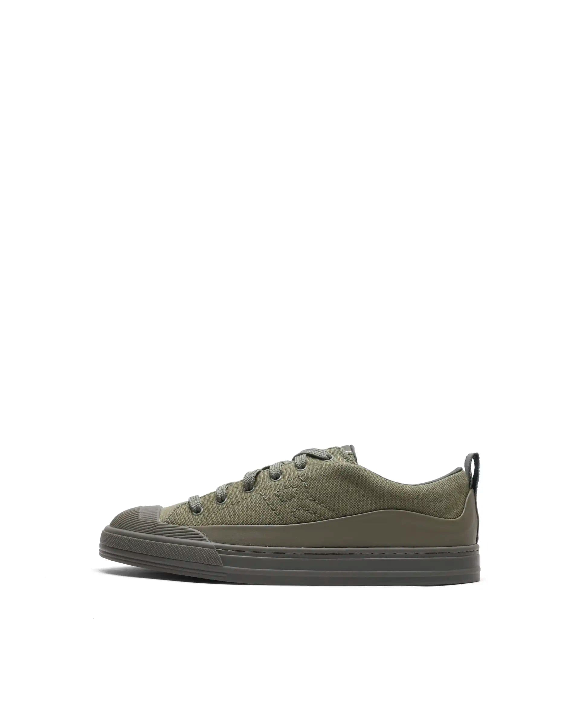 RAREZ Rare Rabbit Men's Sauron Wave 60 Dark Olive Canvas Fabric Sneaker