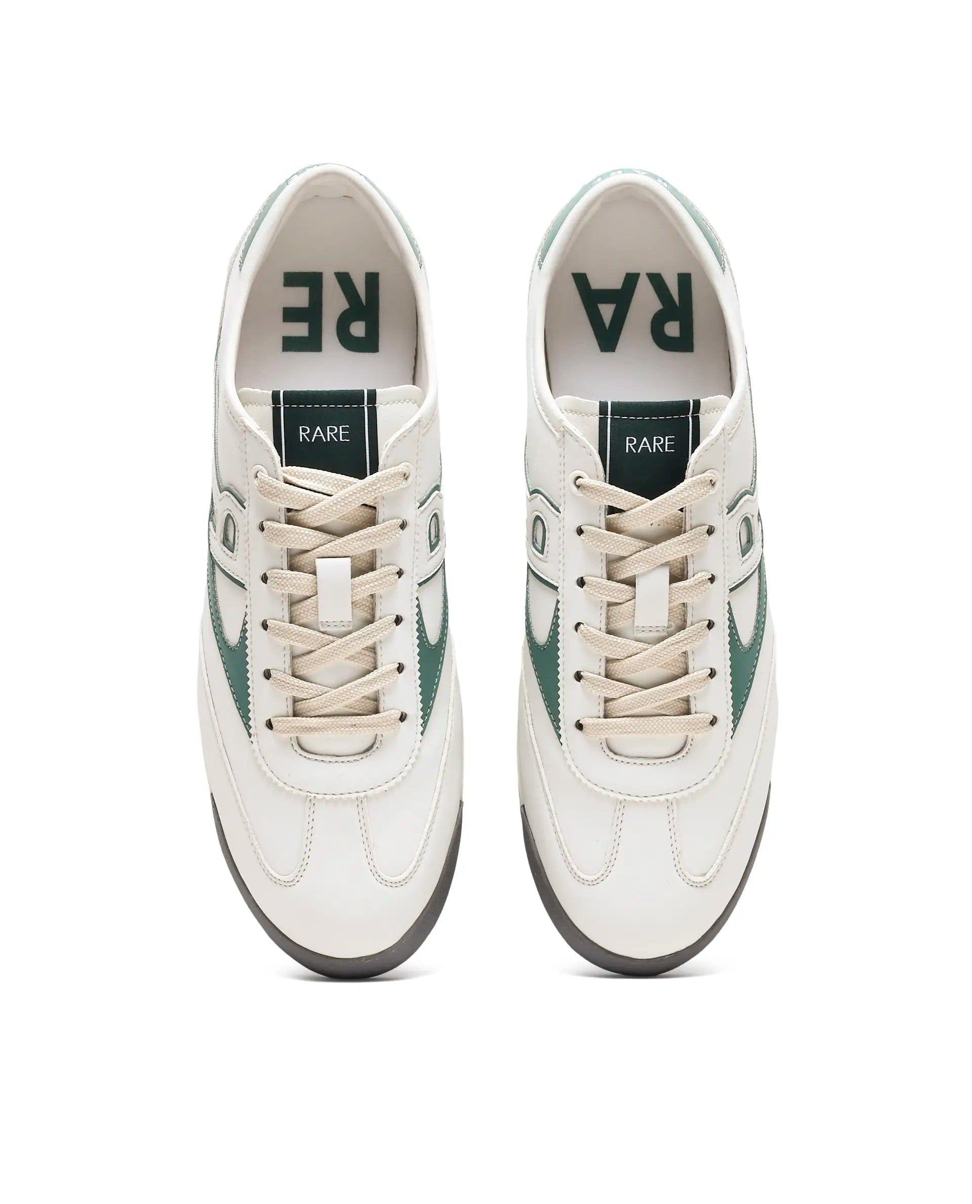RAREZ Rare Rabbit Men's Sozo Green Micro Fiber Leather Sneaker