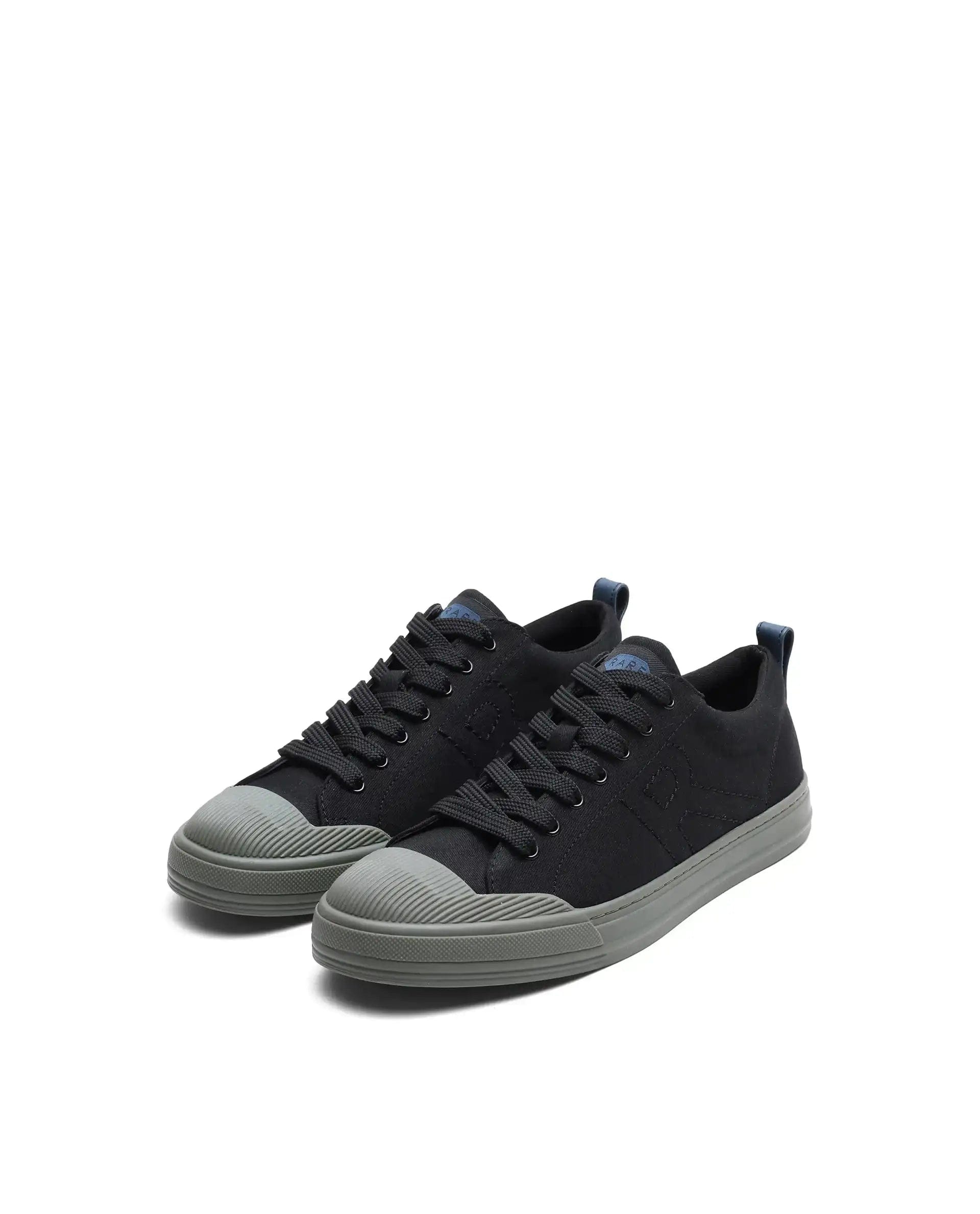 RAREZ Rare Rabbit Men's Sauron 77 Black Canvas Fabric Sneaker