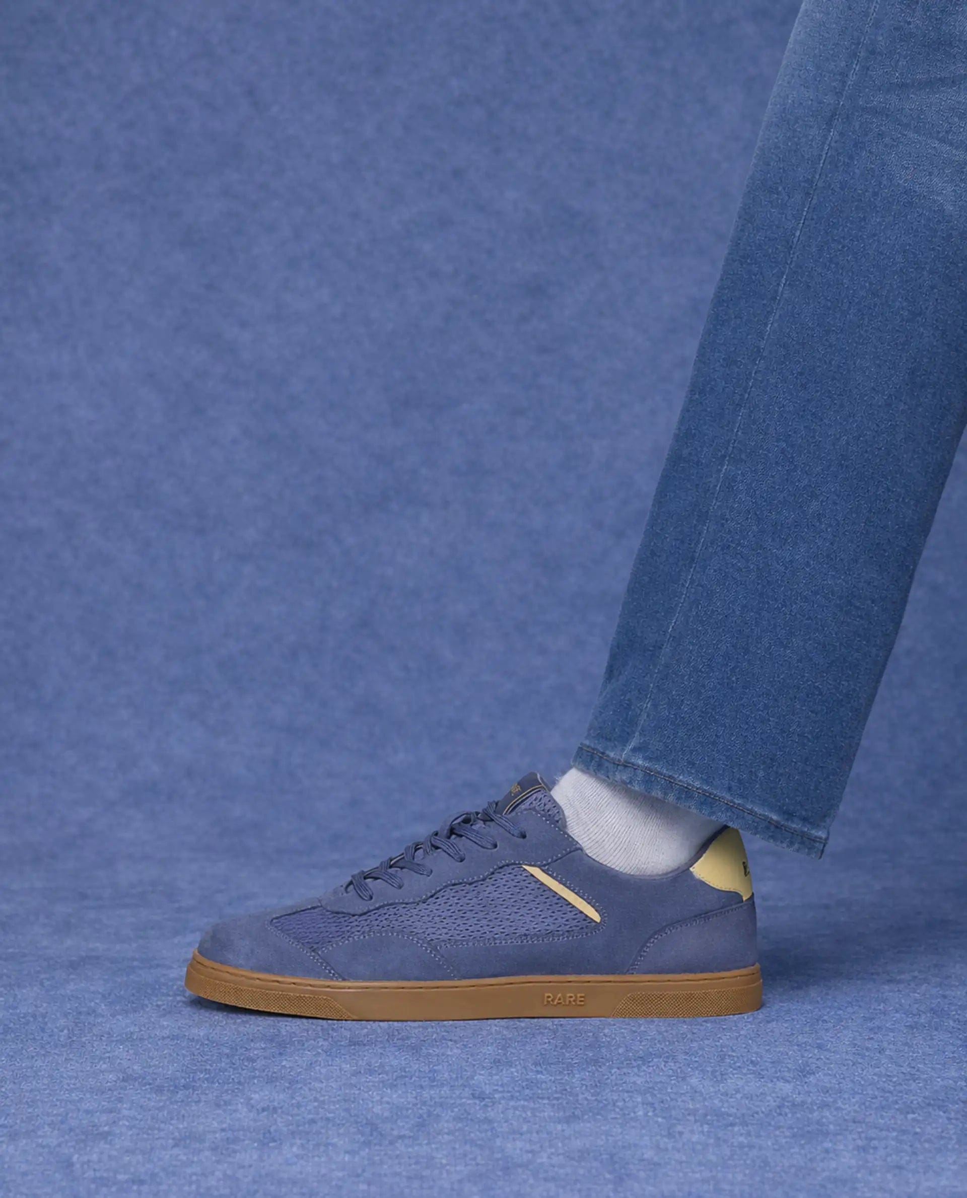 RAREZ Rare Rabbit Men's Zibot Light Purple Suede Sneaker