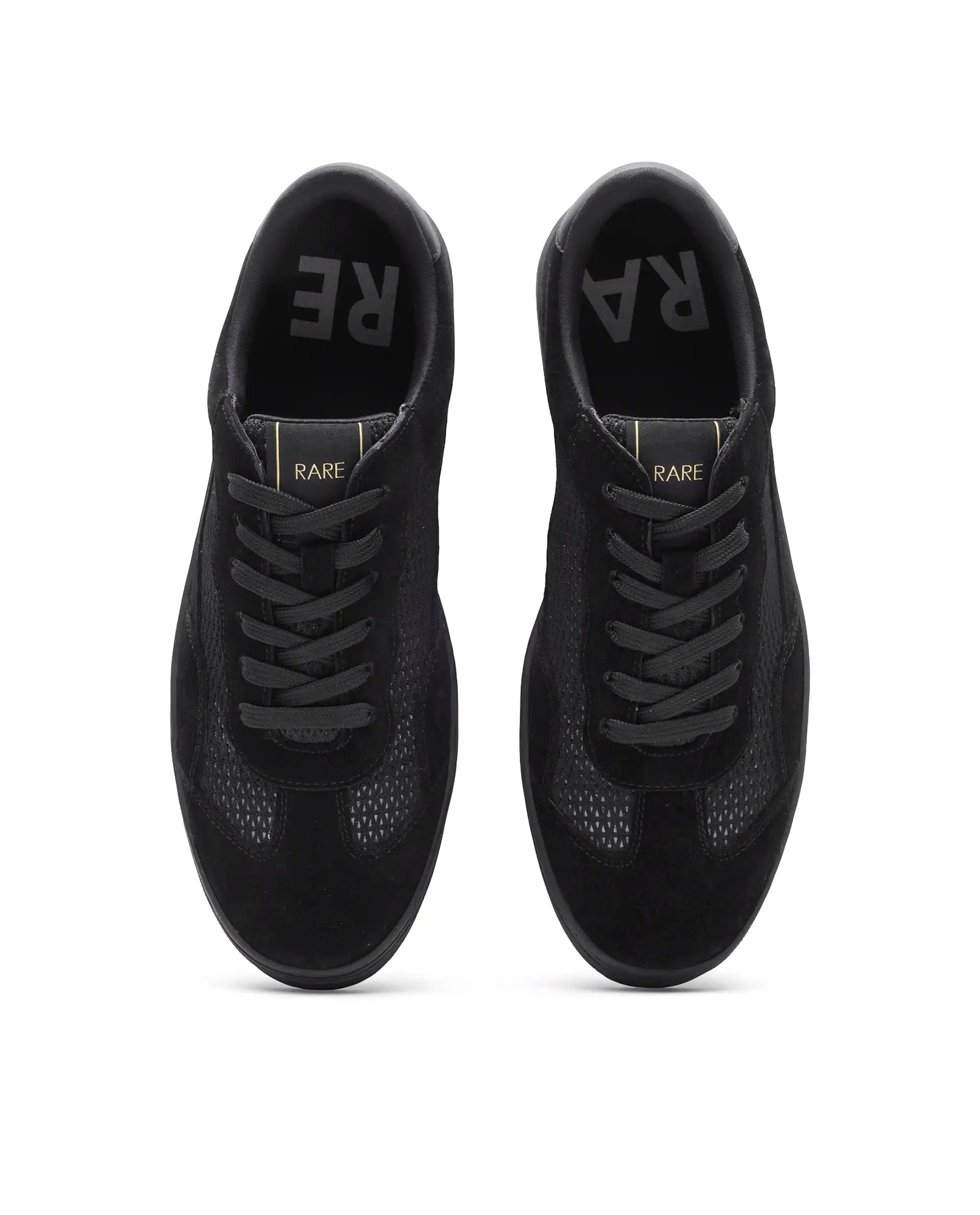 RAREZ Rare Rabbit Men's Zibot Black Suede Sneaker
