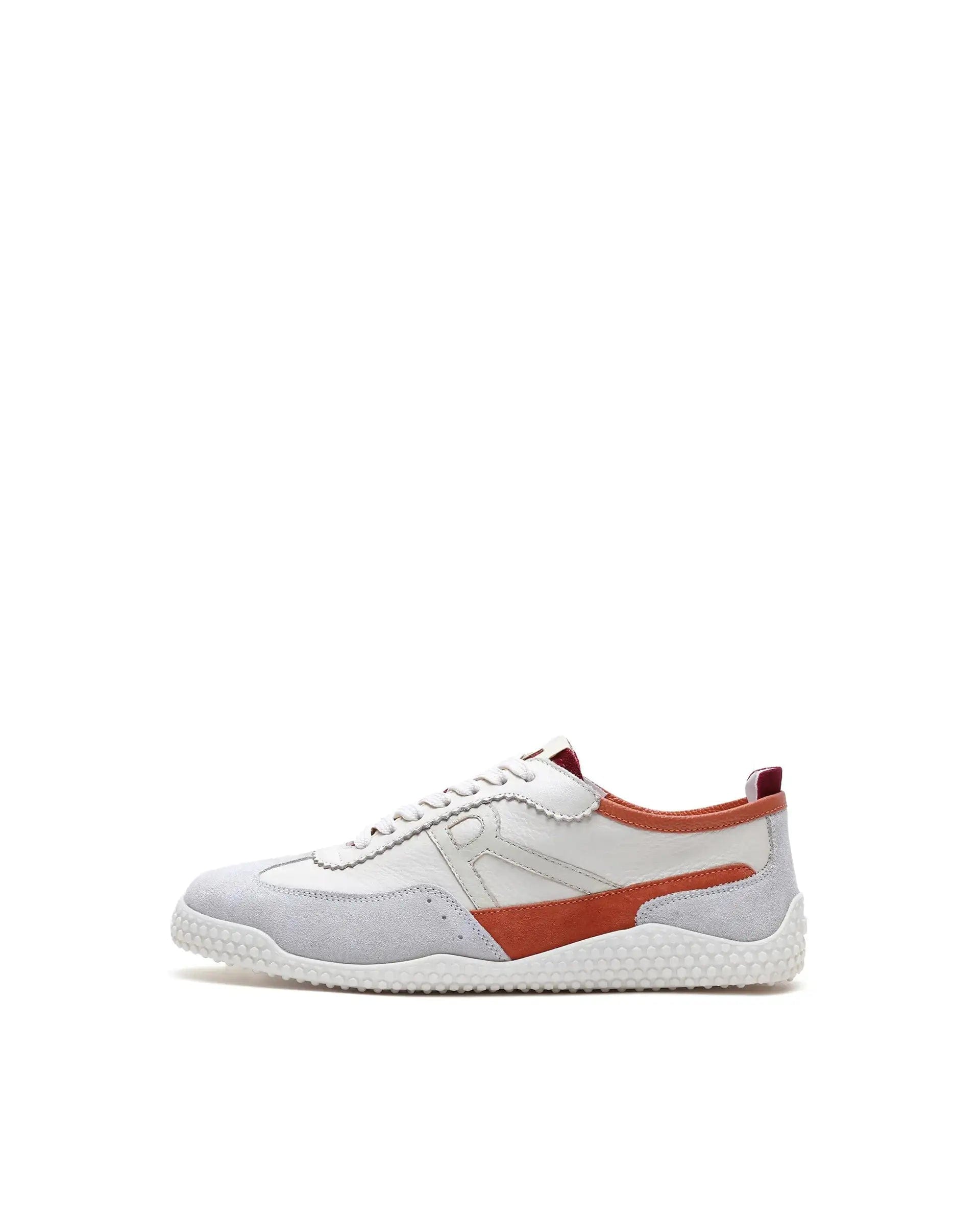 RAREZ Rare Rabbit Men's Membo Light Beige Leather Fabric Sneaker