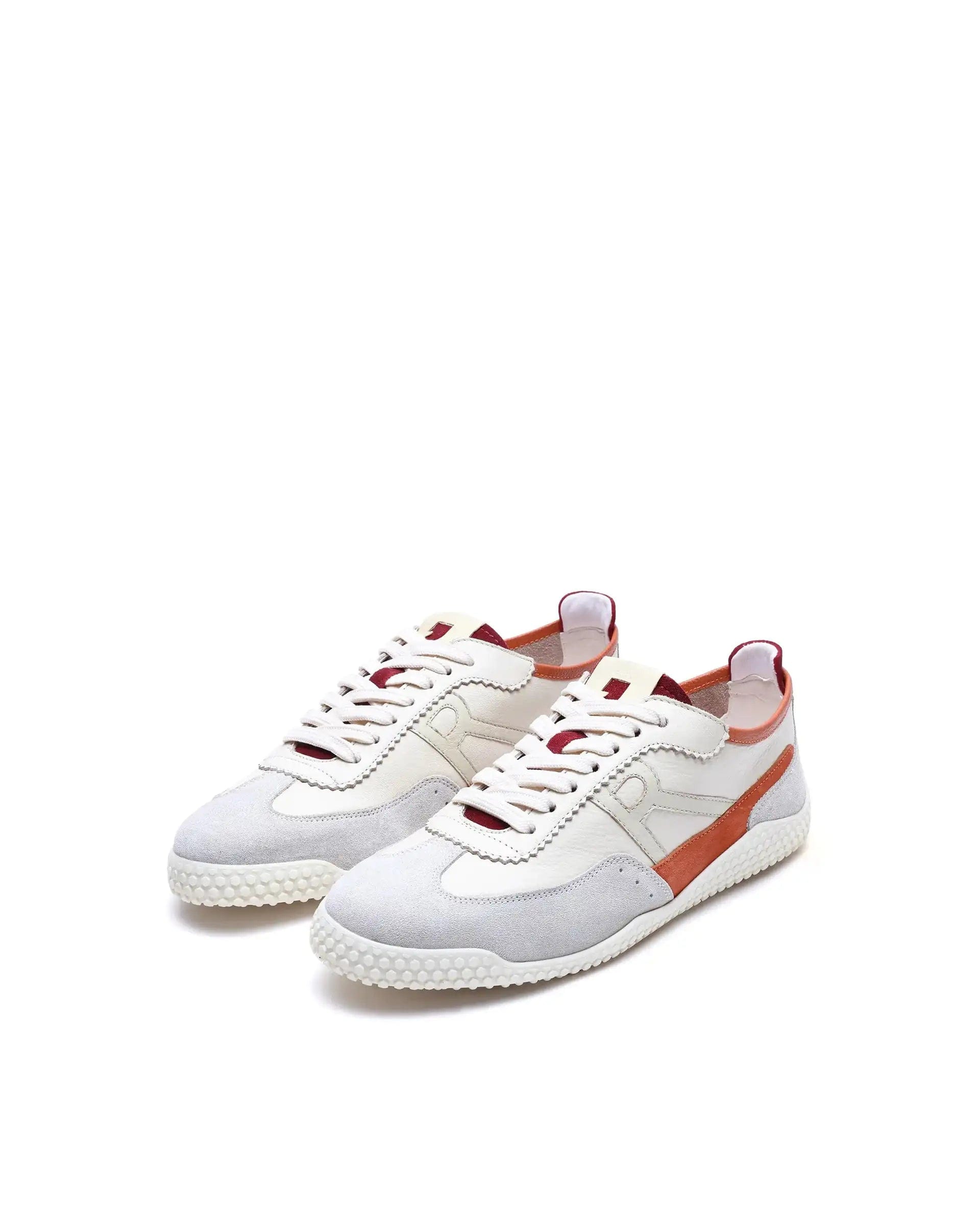 RAREZ Rare Rabbit Men's Membo Light Beige Leather Fabric Sneaker