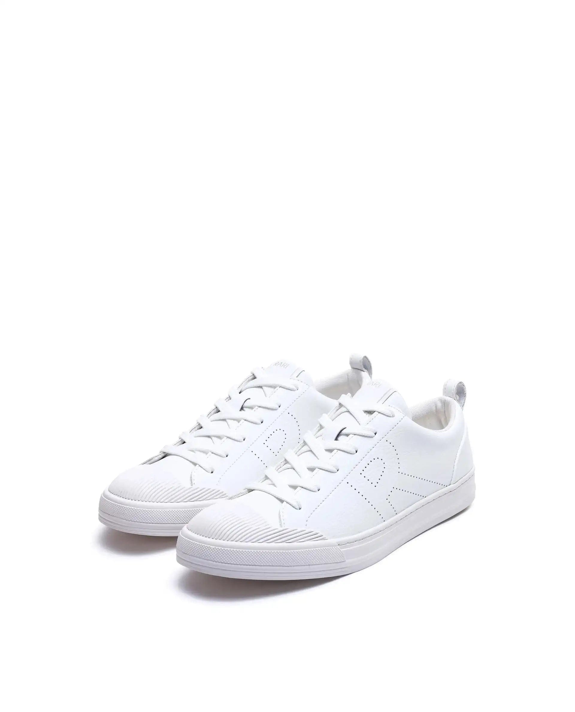 RAREZ Rare Rabbit Men's Sauron 25 White Micro Leather Sneaker