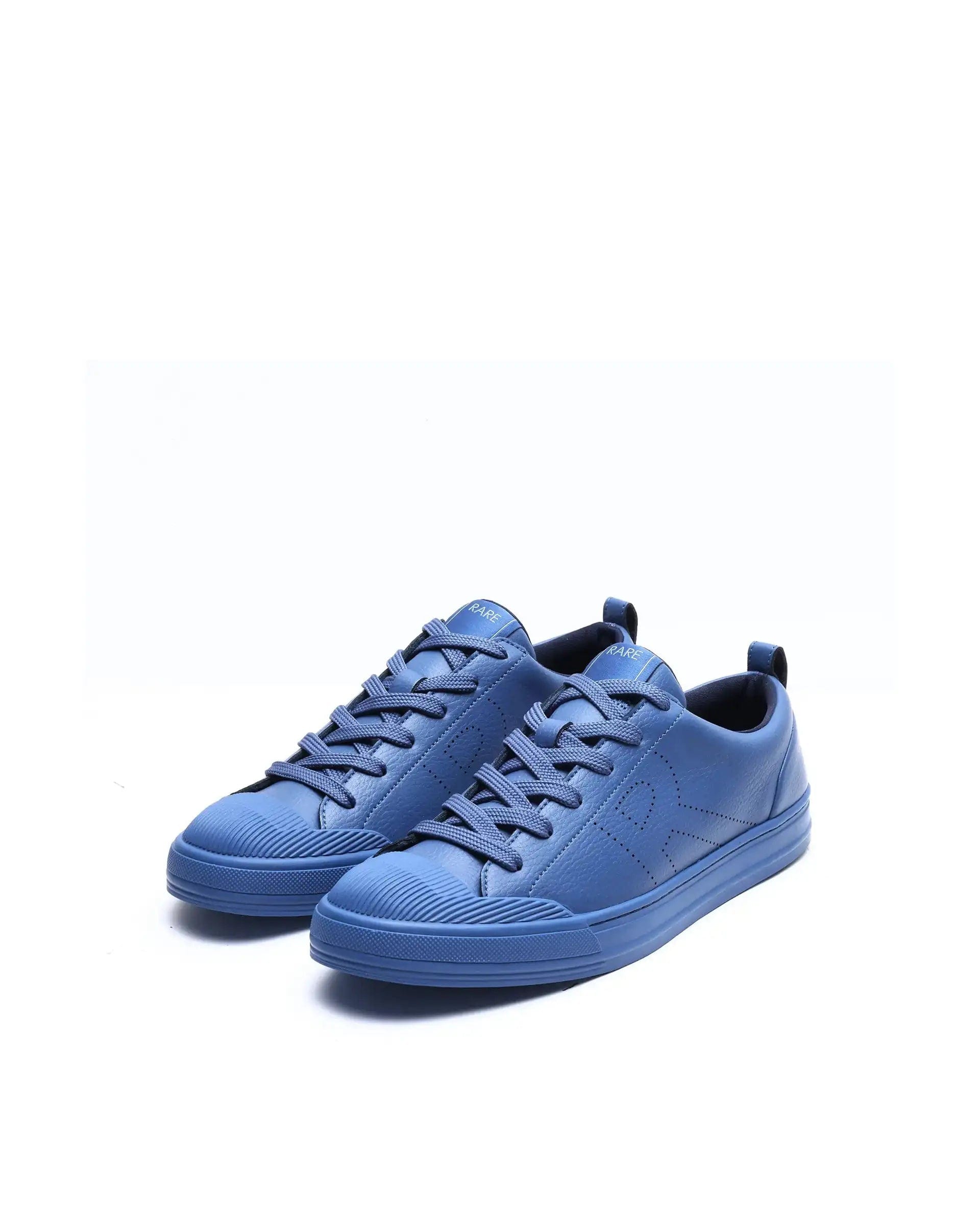 RAREZ Rare Rabbit Men's Sauron 25 Navy Micro Leather Sneaker