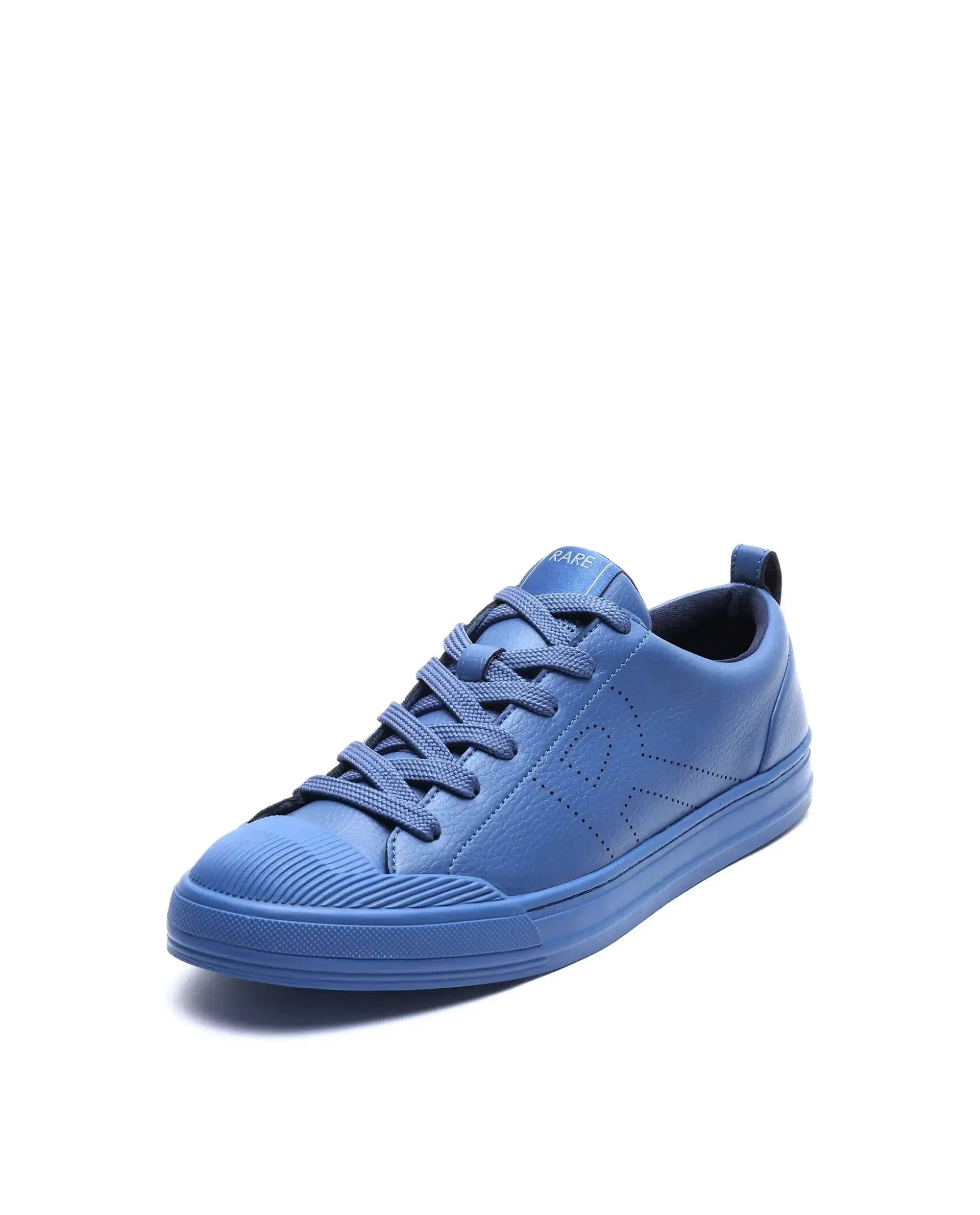 RAREZ Rare Rabbit Men's Sauron 25 Navy Micro Leather Sneaker
