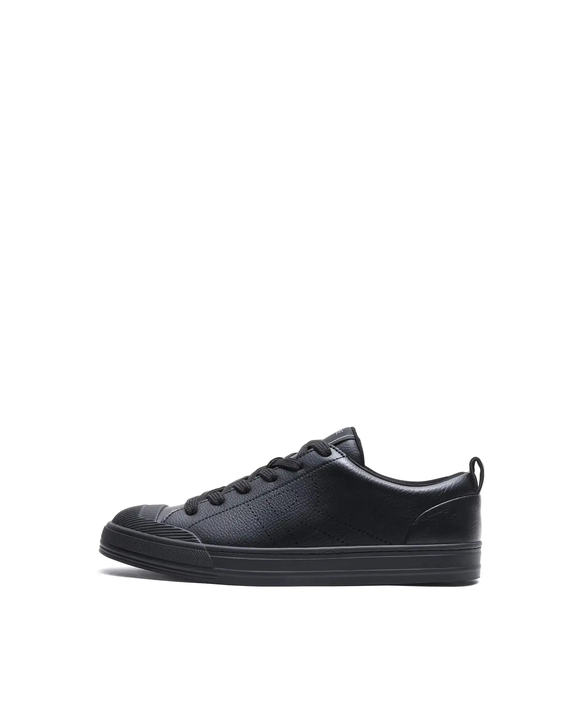 RAREZ Rare Rabbit Men's Sauron 25 Black Micro Leather Sneaker