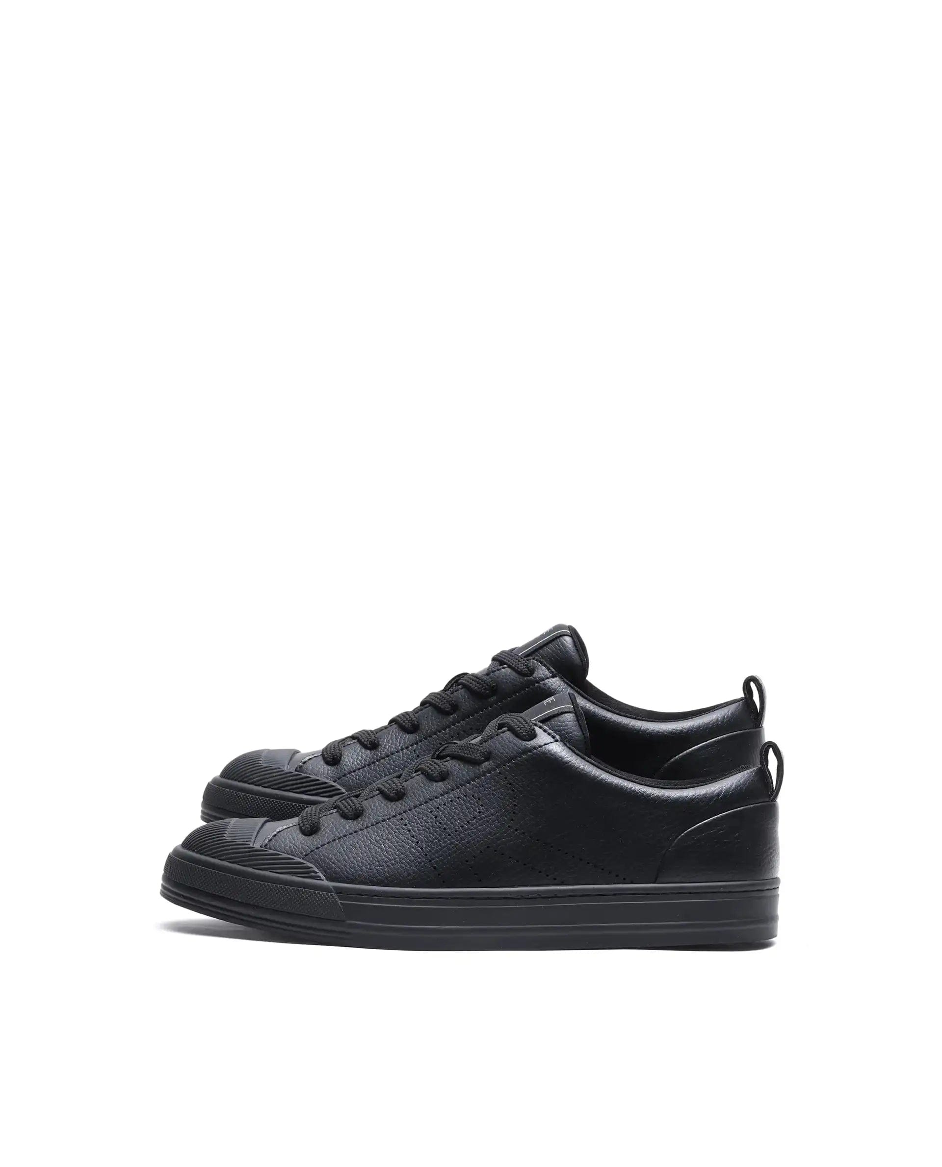 RAREZ Rare Rabbit Men's Sauron 25 Black Micro Leather Sneaker
