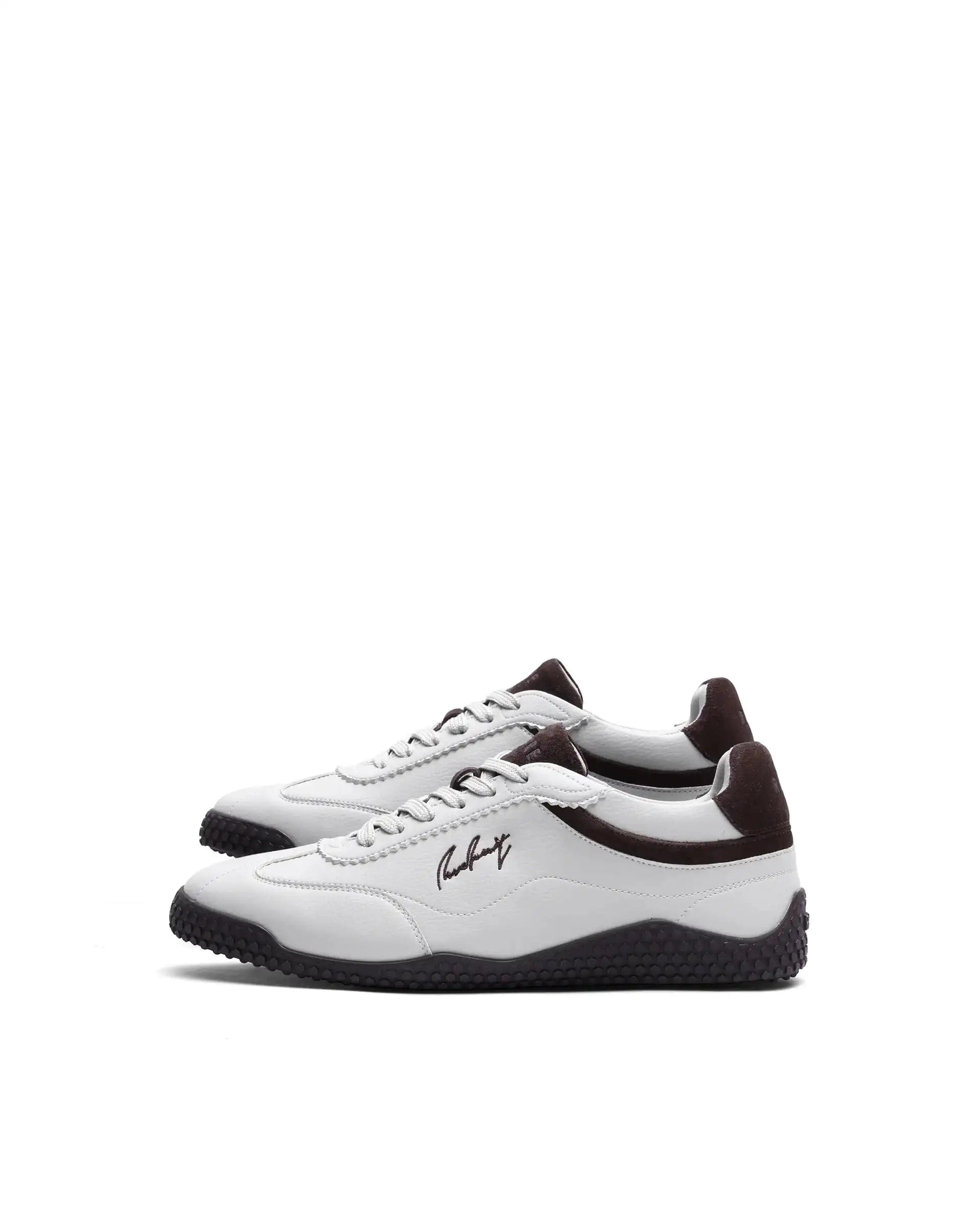 RAREZ Rare Rabbit Men's Echo Beige Micro Leather Sneaker