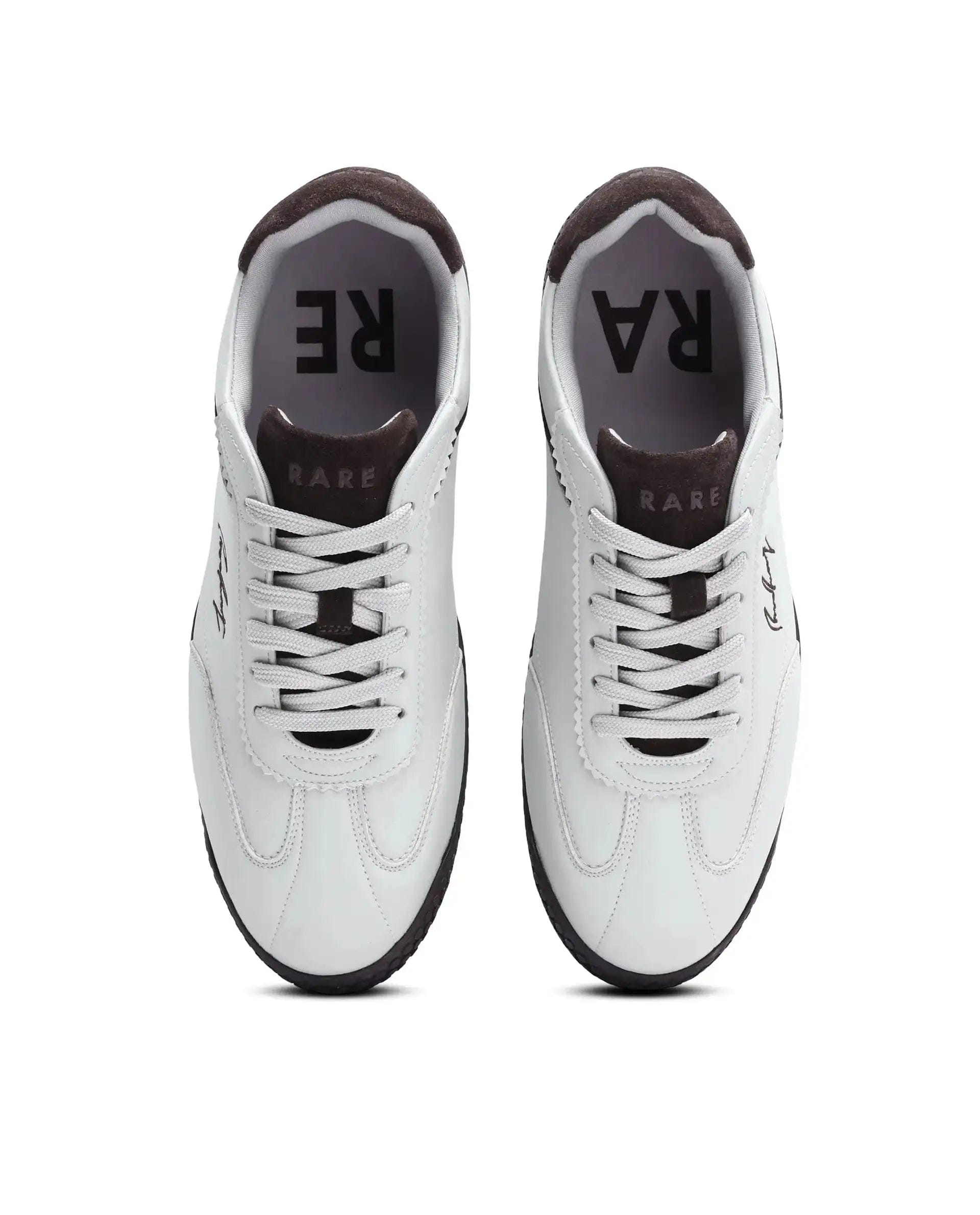 RAREZ Rare Rabbit Men's Echo Beige Micro Leather Sneaker