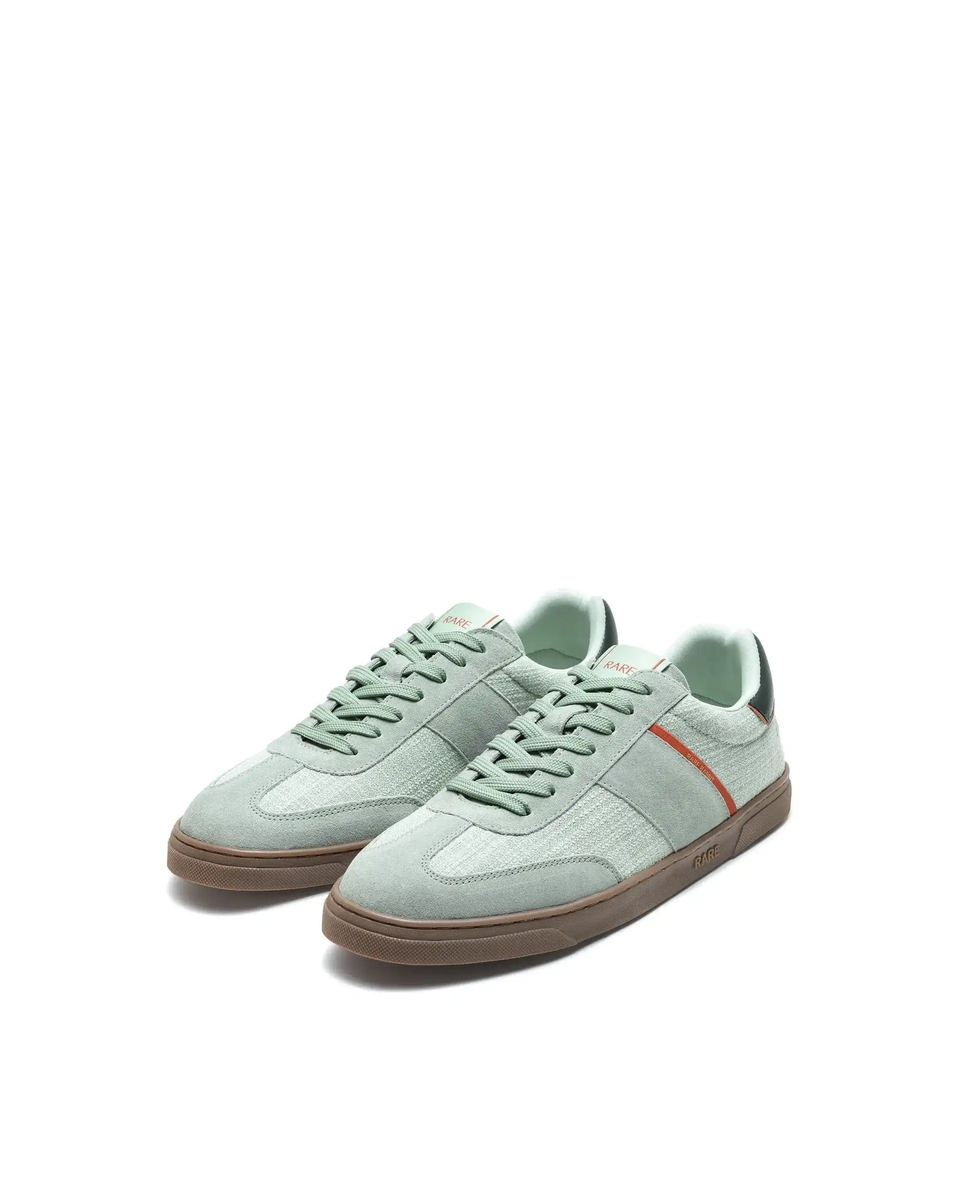 RAREZ Rare Rabbit Men's Fizzo Light Sage Suede Sneaker