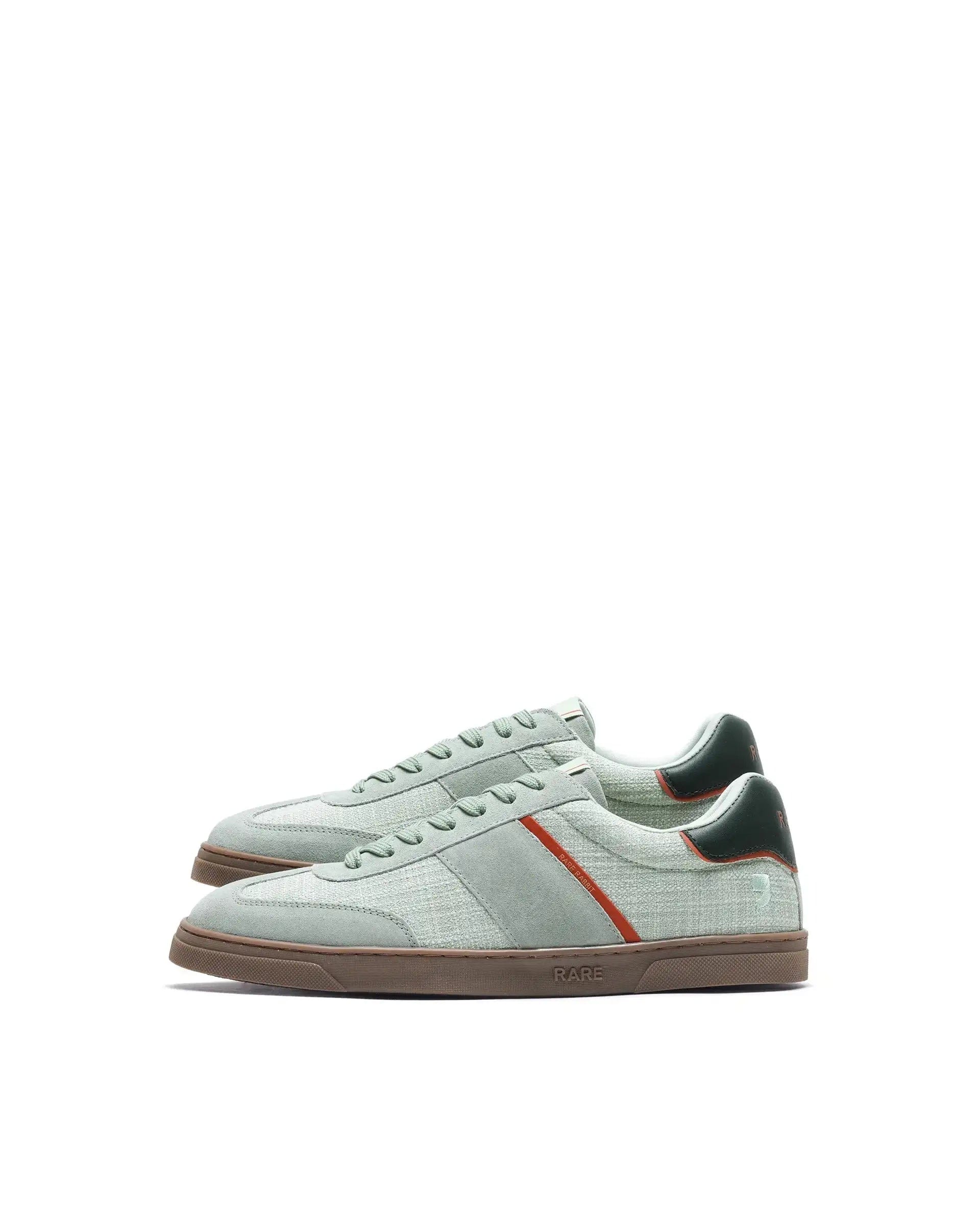 RAREZ Rare Rabbit Men's Fizzo Light Sage Suede Sneaker
