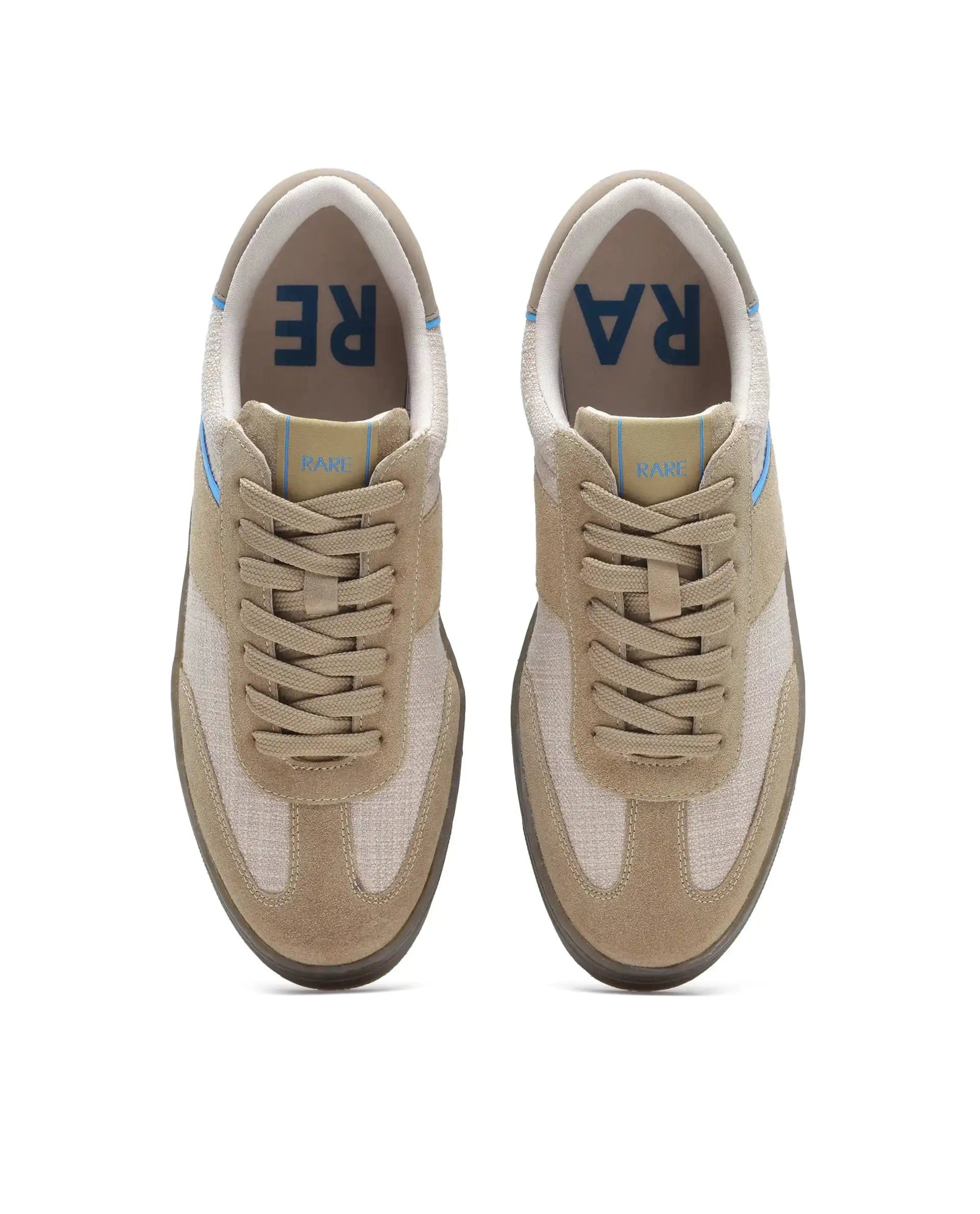 RAREZ Rare Rabbit Men's Fizzo Beige Suede Sneaker