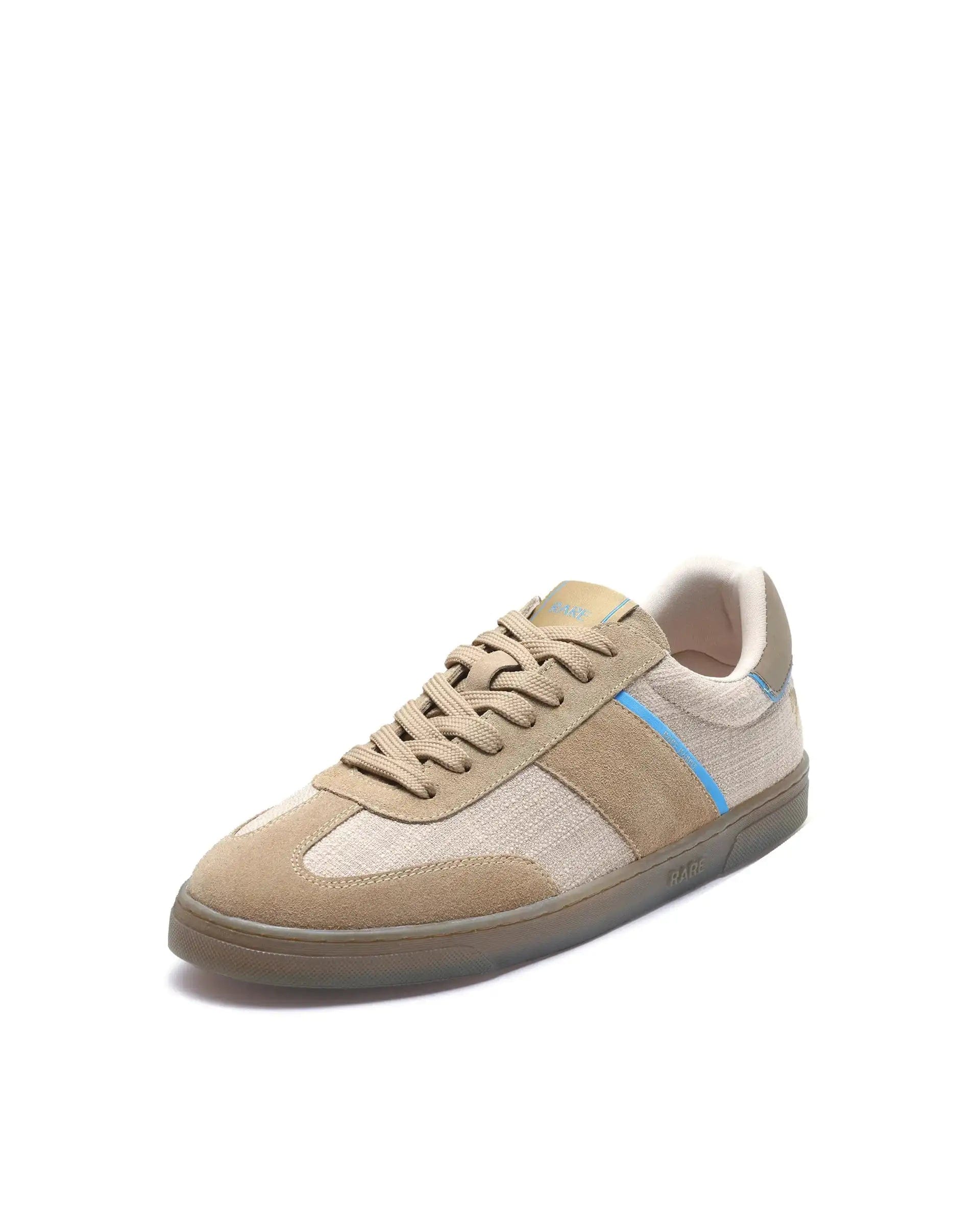 RAREZ Rare Rabbit Men's Fizzo Beige Suede Sneaker