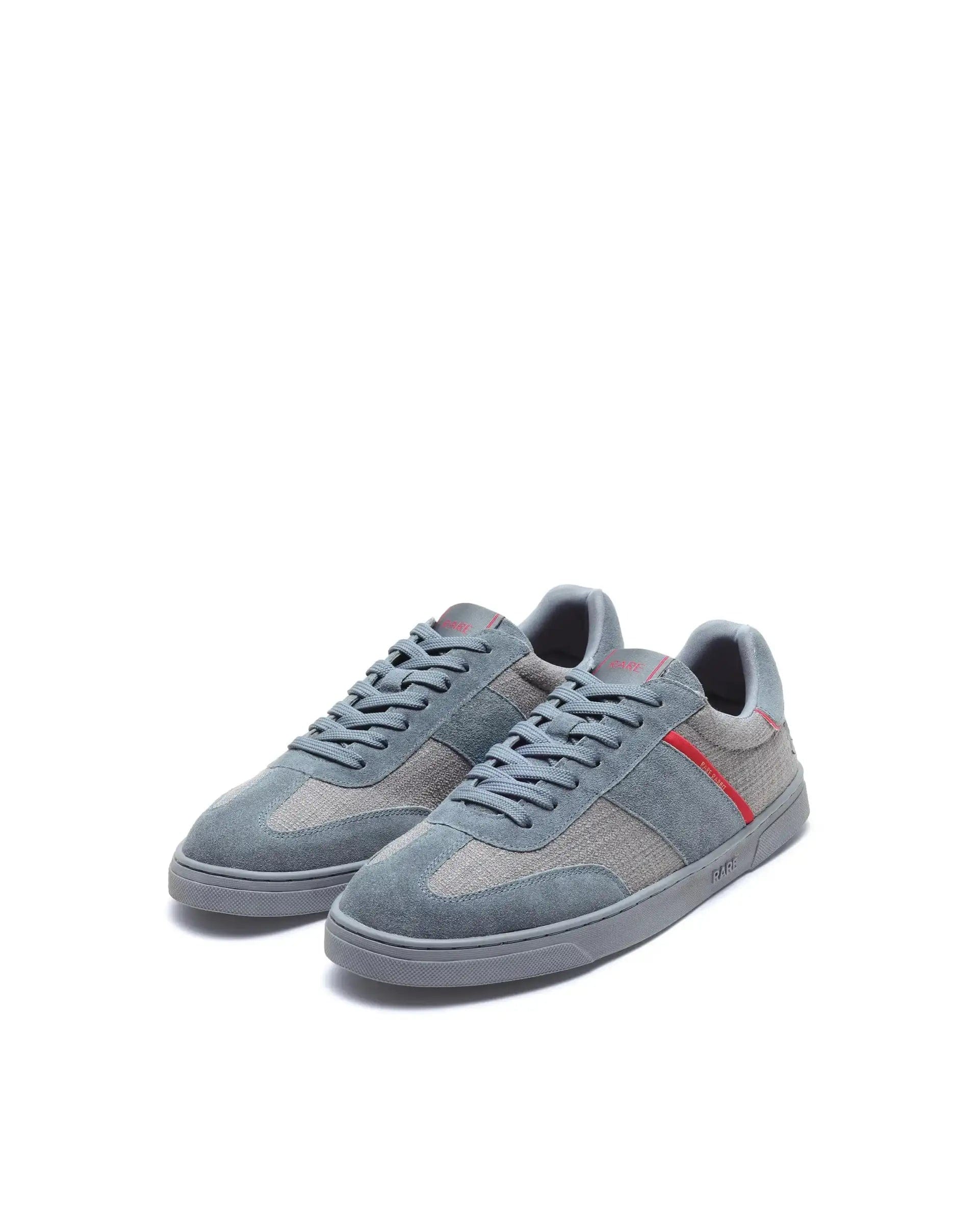 RAREZ Rare Rabbit Men's Fizzo Grey Suede Sneaker