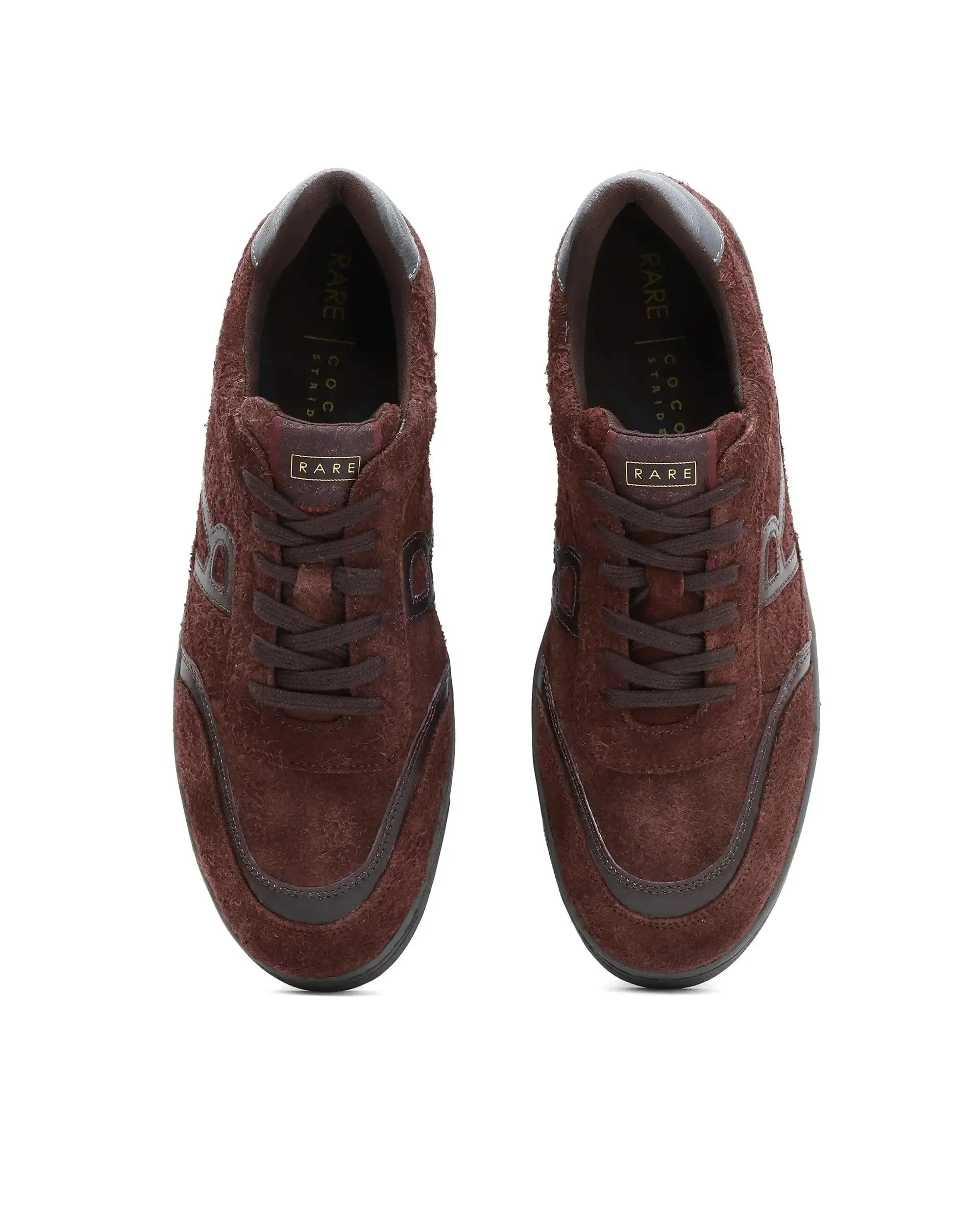 RAREZ Rare Rabbit Men Orla Burgundy Lace - Up Closure Suede Sneaker