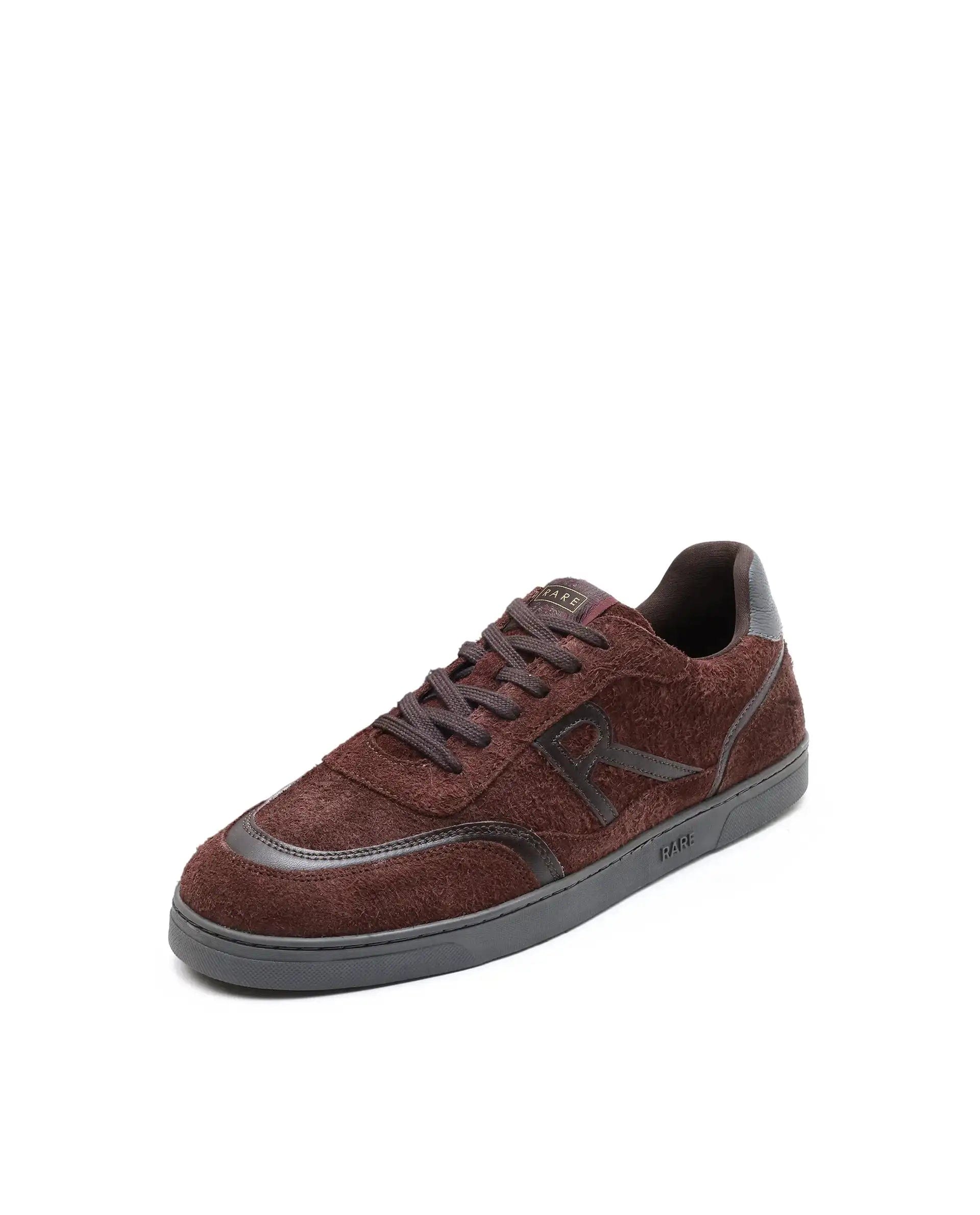RAREZ Rare Rabbit Men Orla Burgundy Lace - Up Closure Suede Sneaker