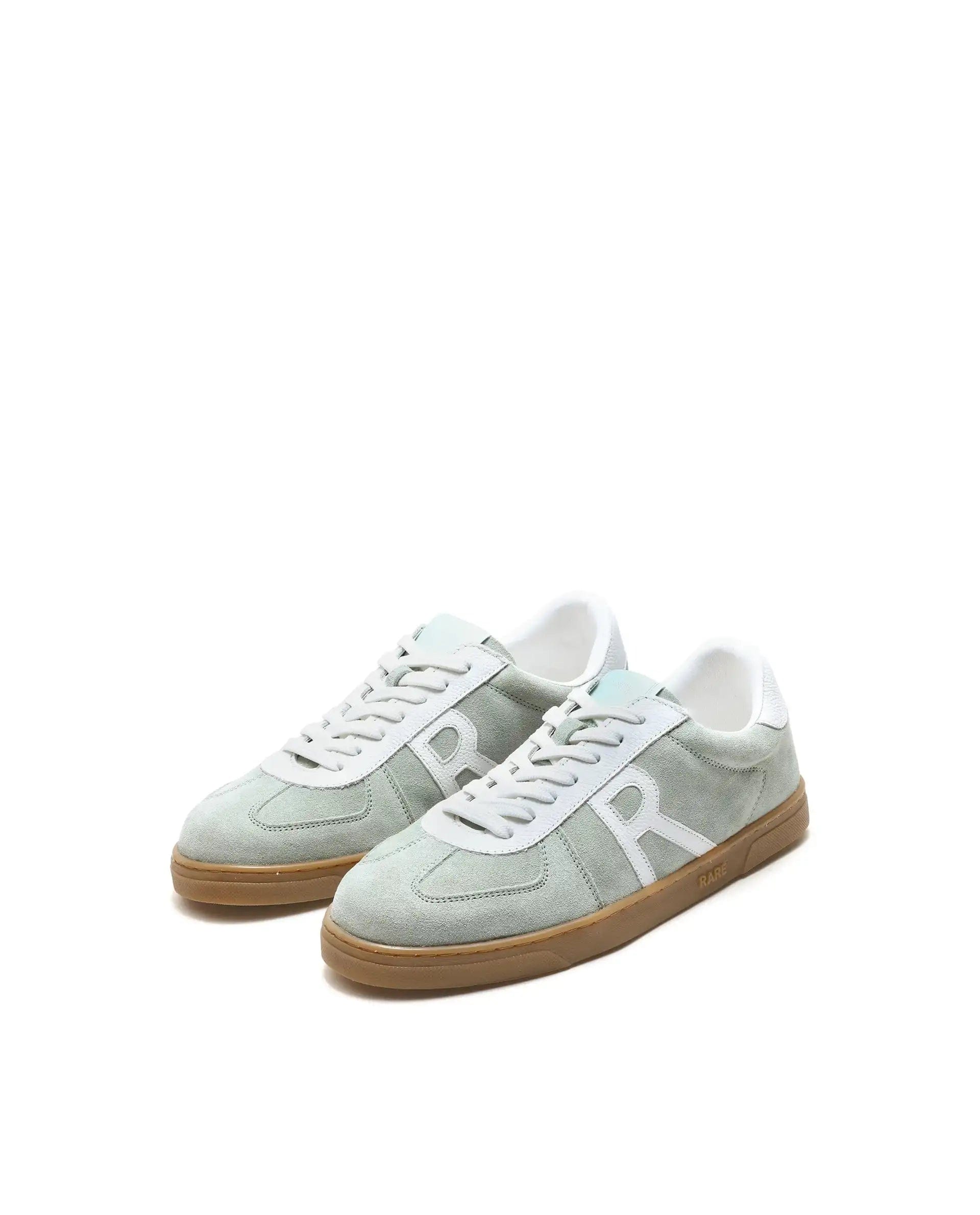 RAREZ Rare Rabbit Men's Greg Light Sage Lace - Up Closure Suede Sneaker