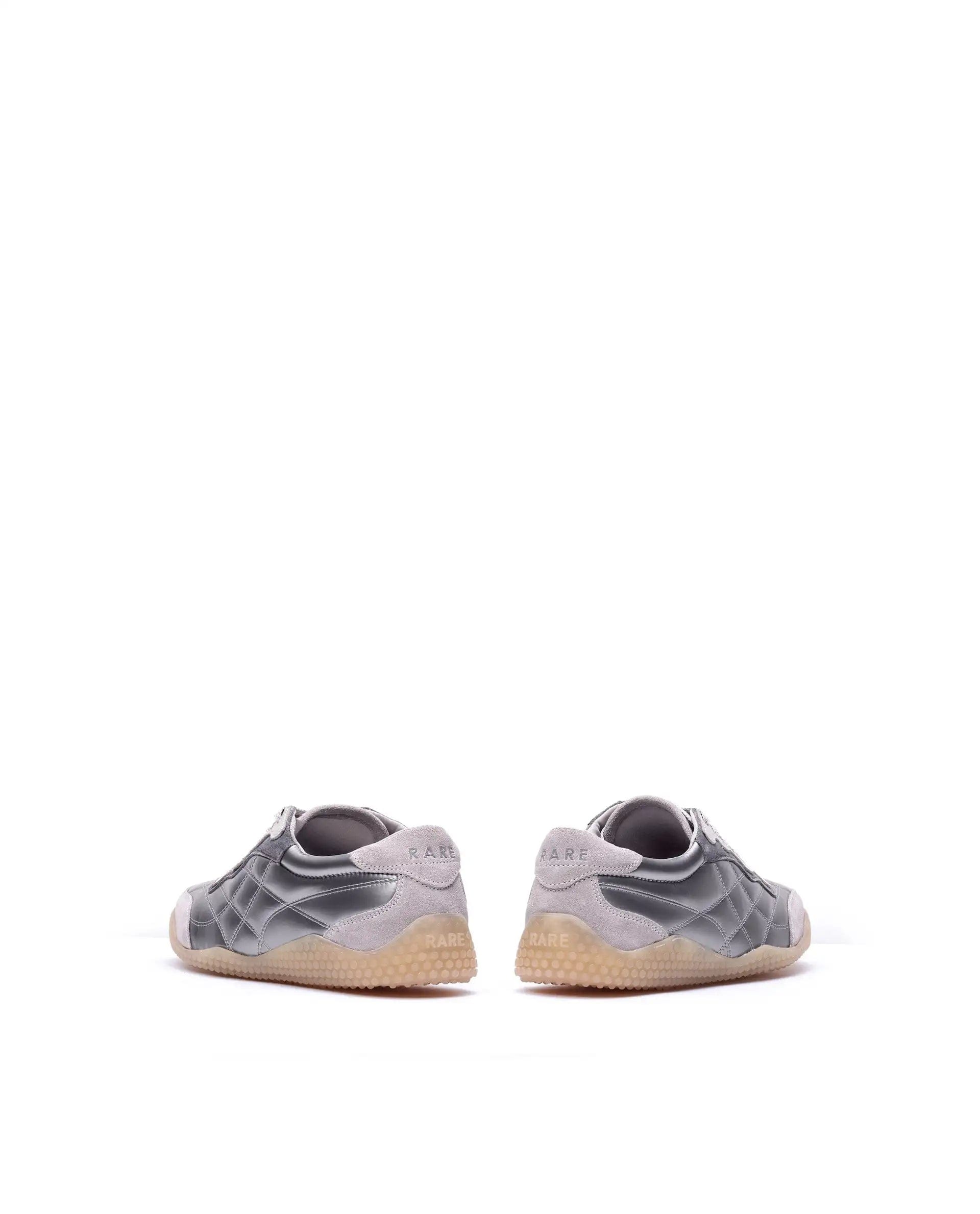 RAREZ Rare Rabbit Men's Temo Silver Parachute Lace - Up Closure Sneaker