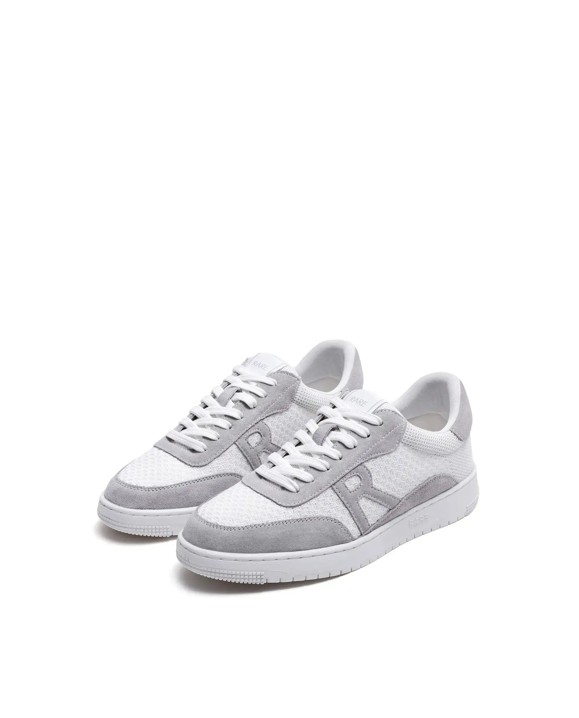 RAREZ Rare Rabbit Men's Flint White Leather Lace - Up Closure Sneaker