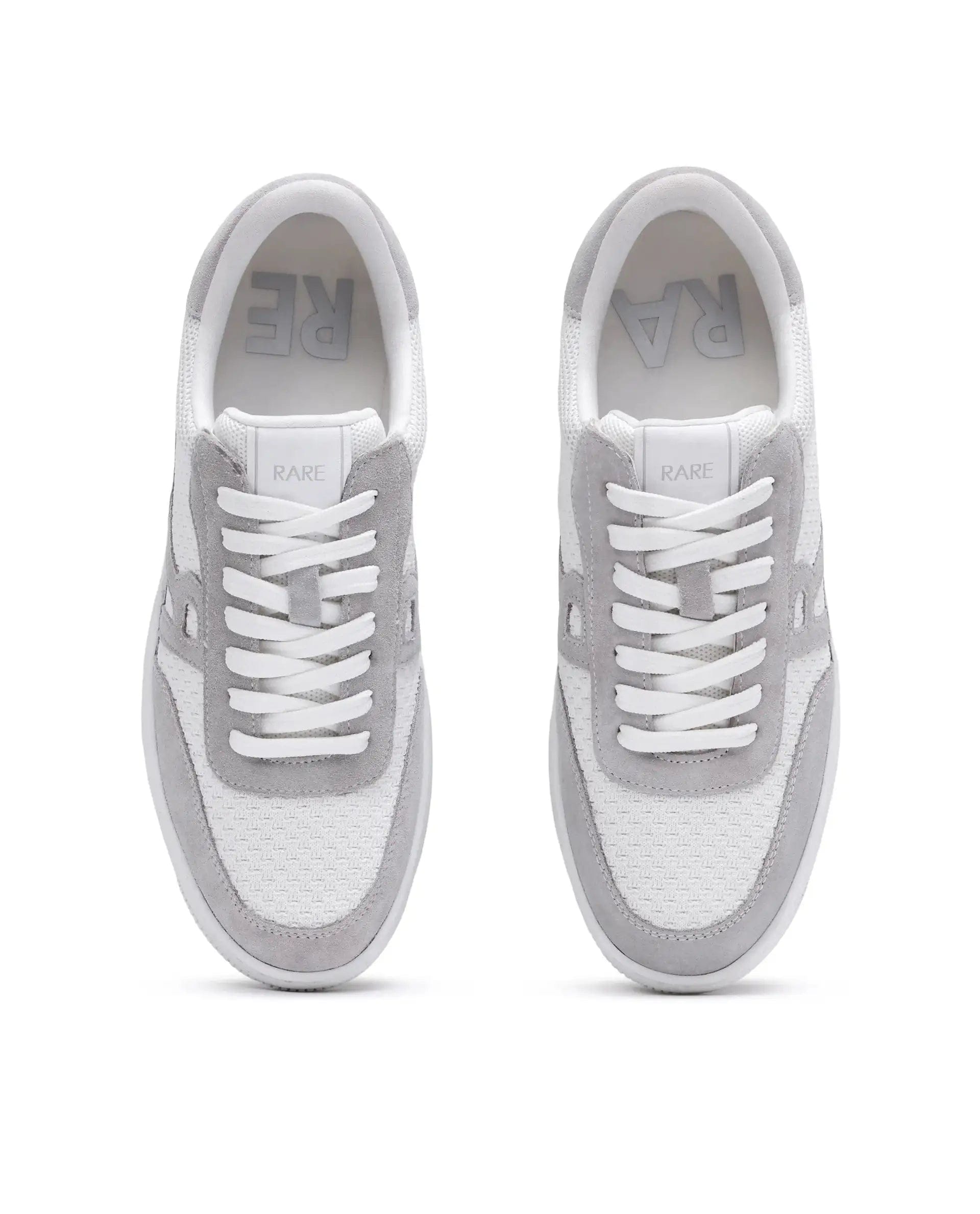 RAREZ Rare Rabbit Men's Flint White Leather Lace - Up Closure Sneaker