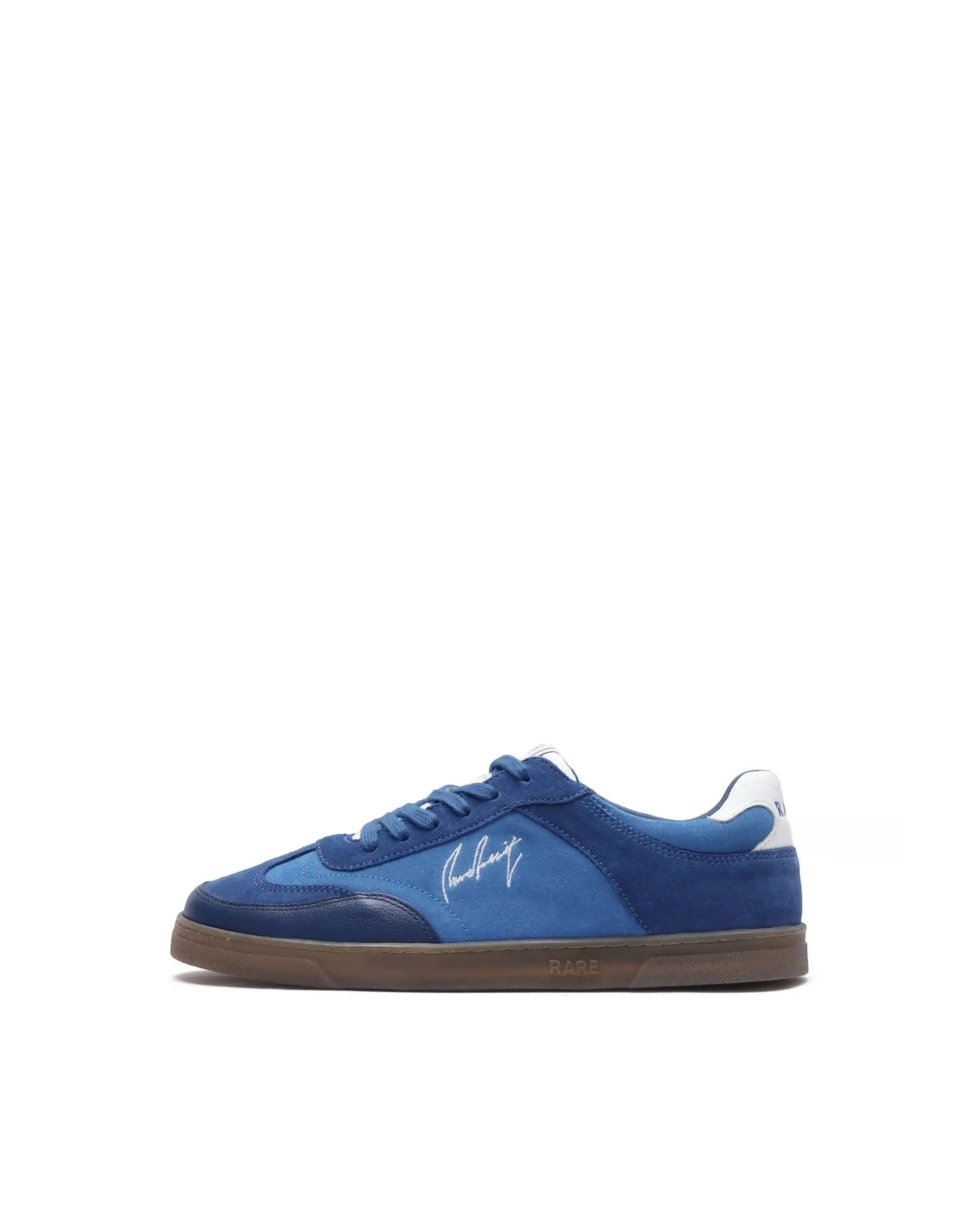 RAREZ Rare Rabbit Men's Rex Blue Leather Lace - Up Closure Sneaker