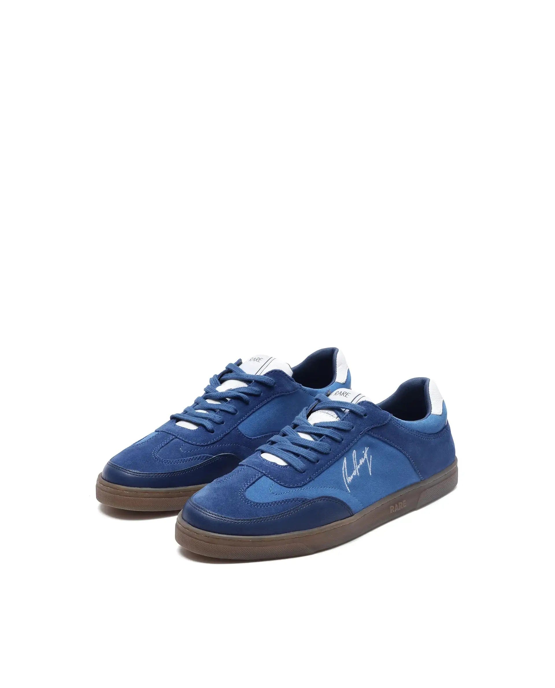 RAREZ Rare Rabbit Men's Rex Blue Leather Lace - Up Closure Sneaker