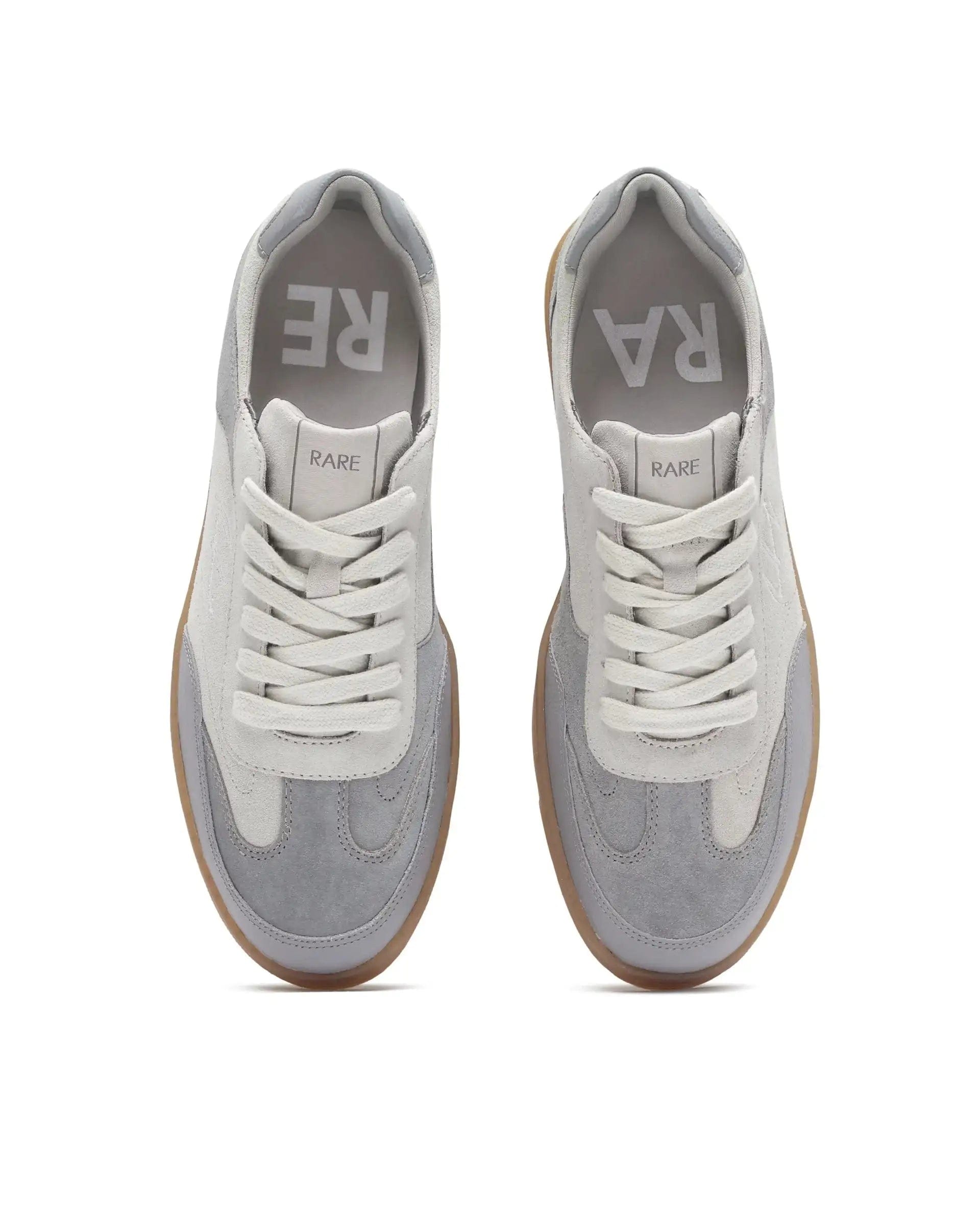 RAREZ Rare Rabbit Men's Rex Grey Leather Lace - Up Closure Sneaker