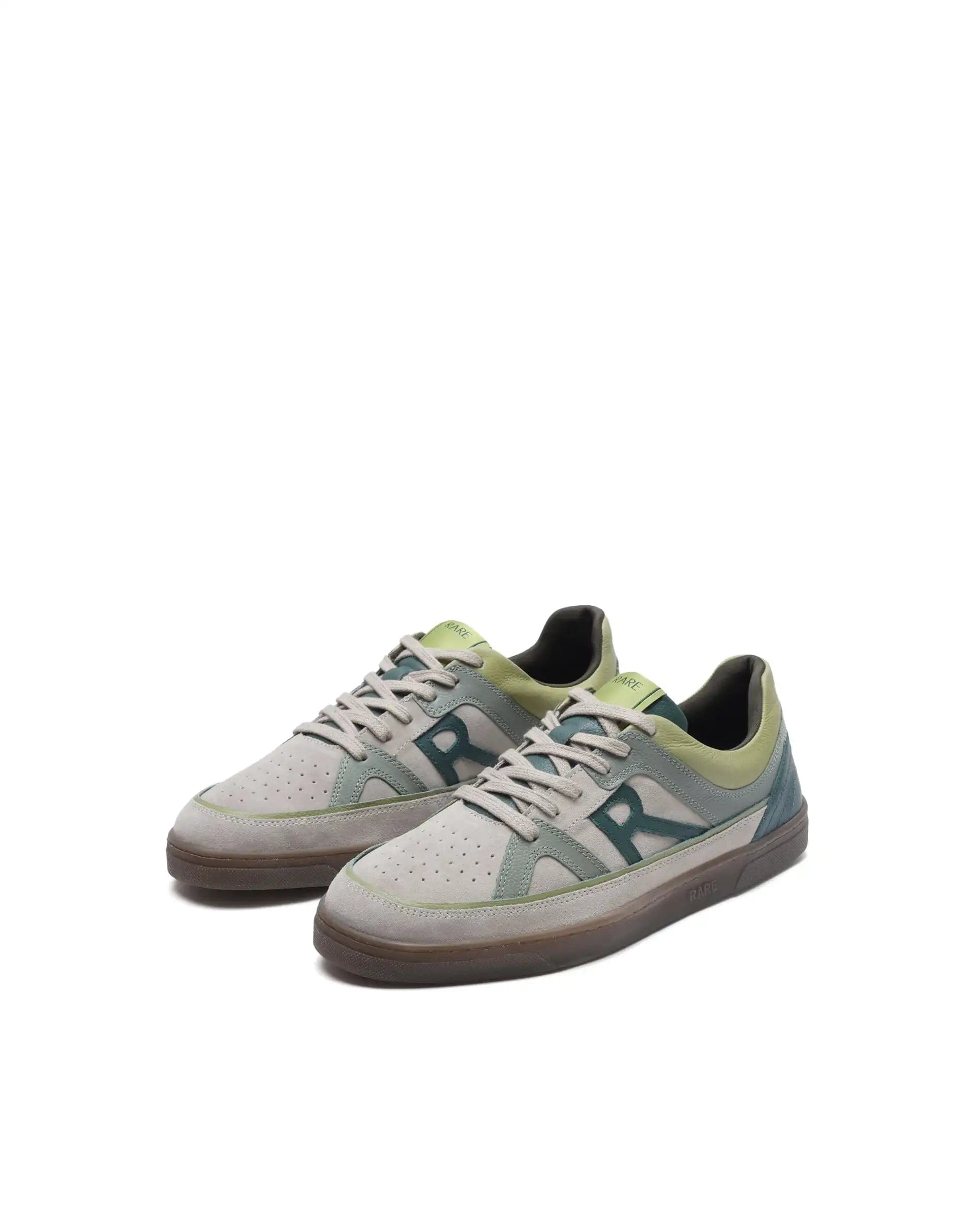 RAREZ Rare Rabbit Men's Vale Green Leather Lace - Up Closure Sneaker