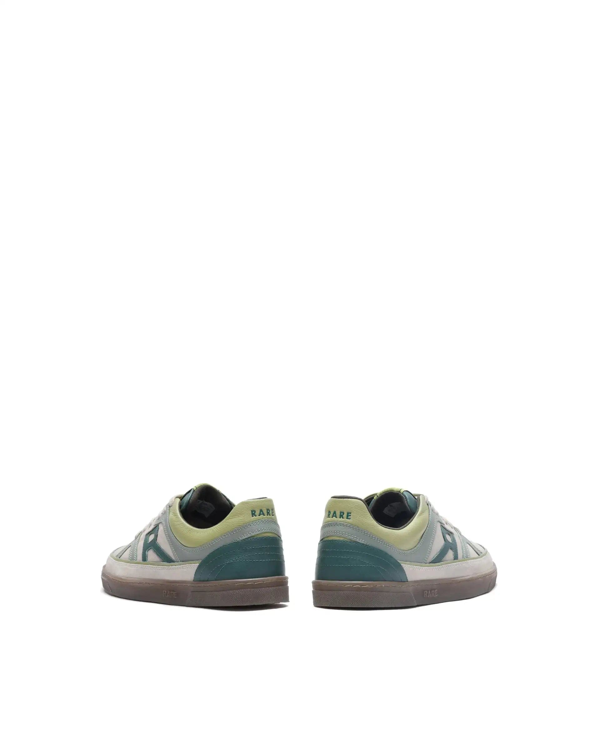 RAREZ Rare Rabbit Men's Vale Green Leather Lace - Up Closure Sneaker