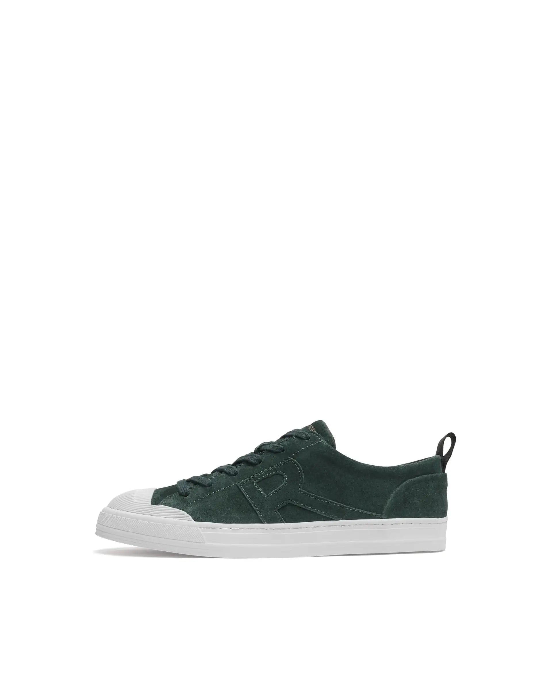RAREZ Rare Rabbit Men Sauron Green Round Toe Premium Suede Lace Up Low Top Sneaker Shoes