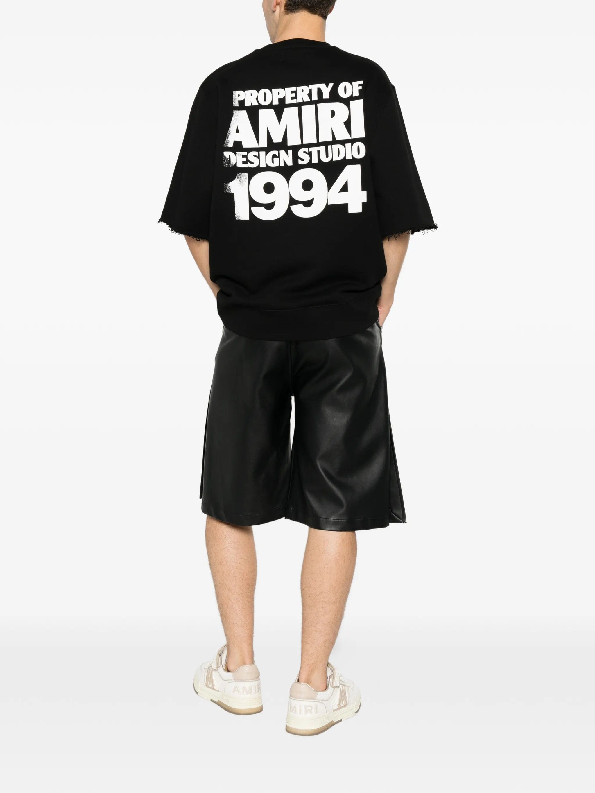 AMIRI logo - print raw - edge T - shirt
