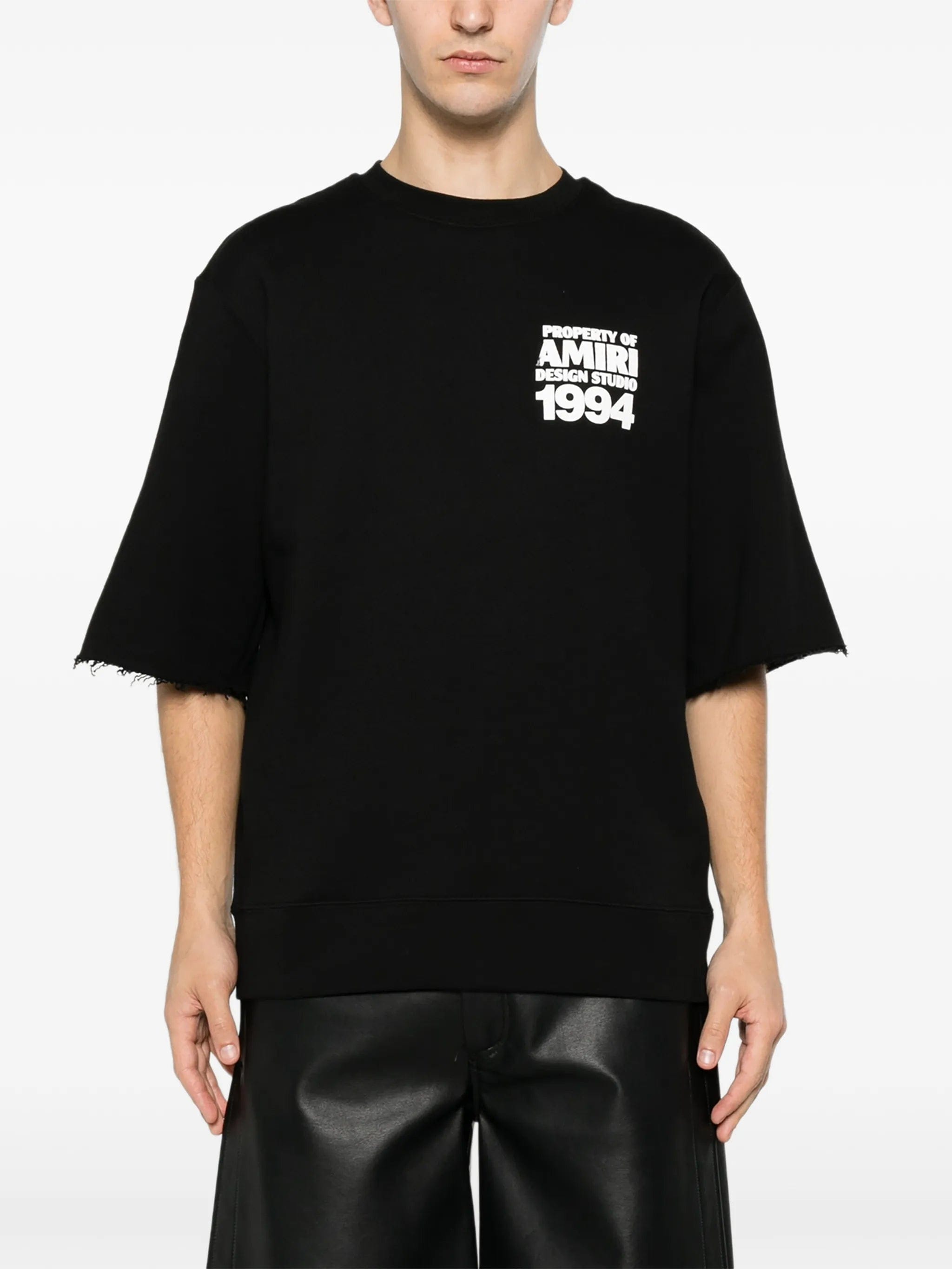 AMIRI logo - print raw - edge T - shirt