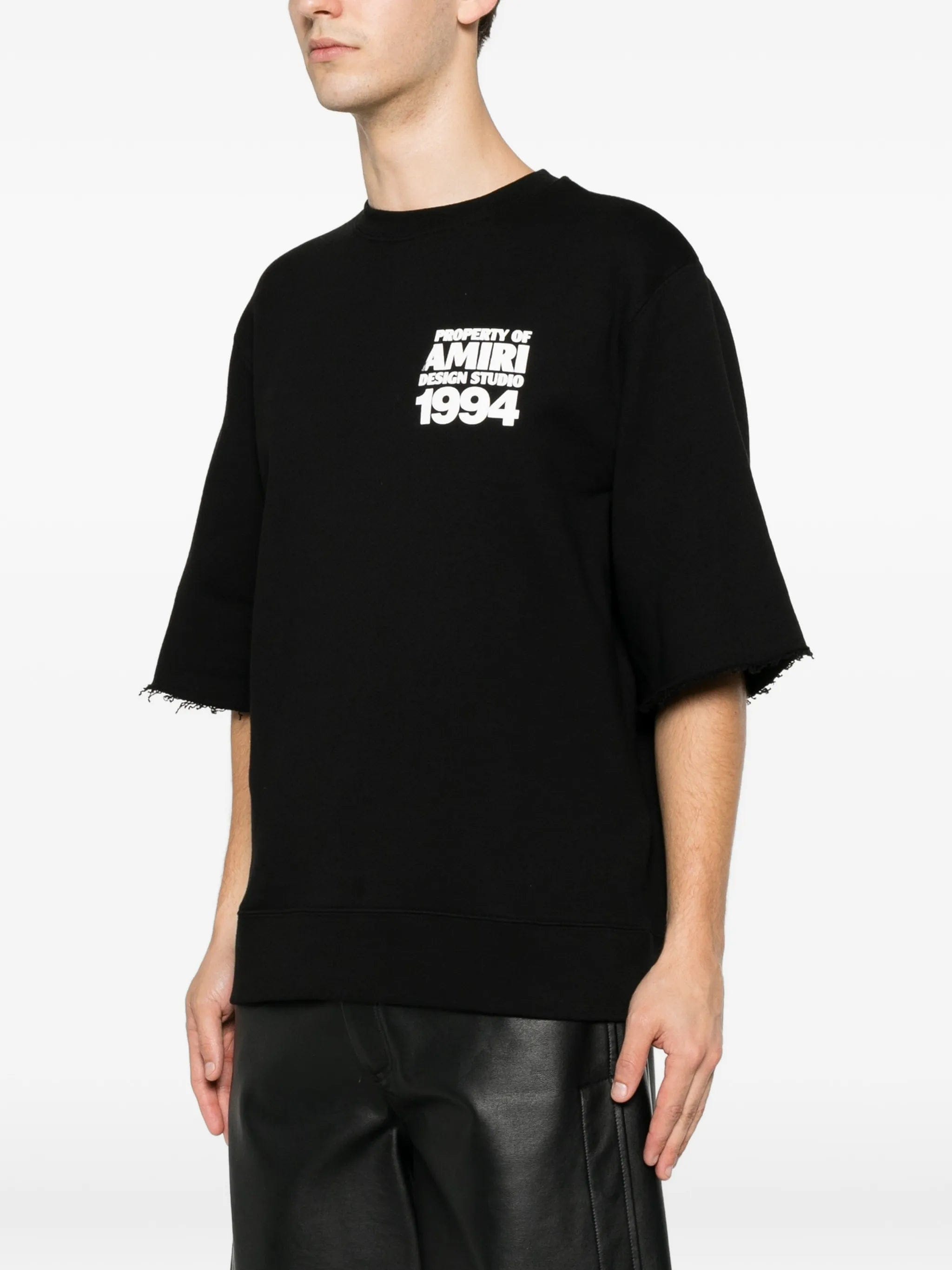AMIRI logo - print raw - edge T - shirt